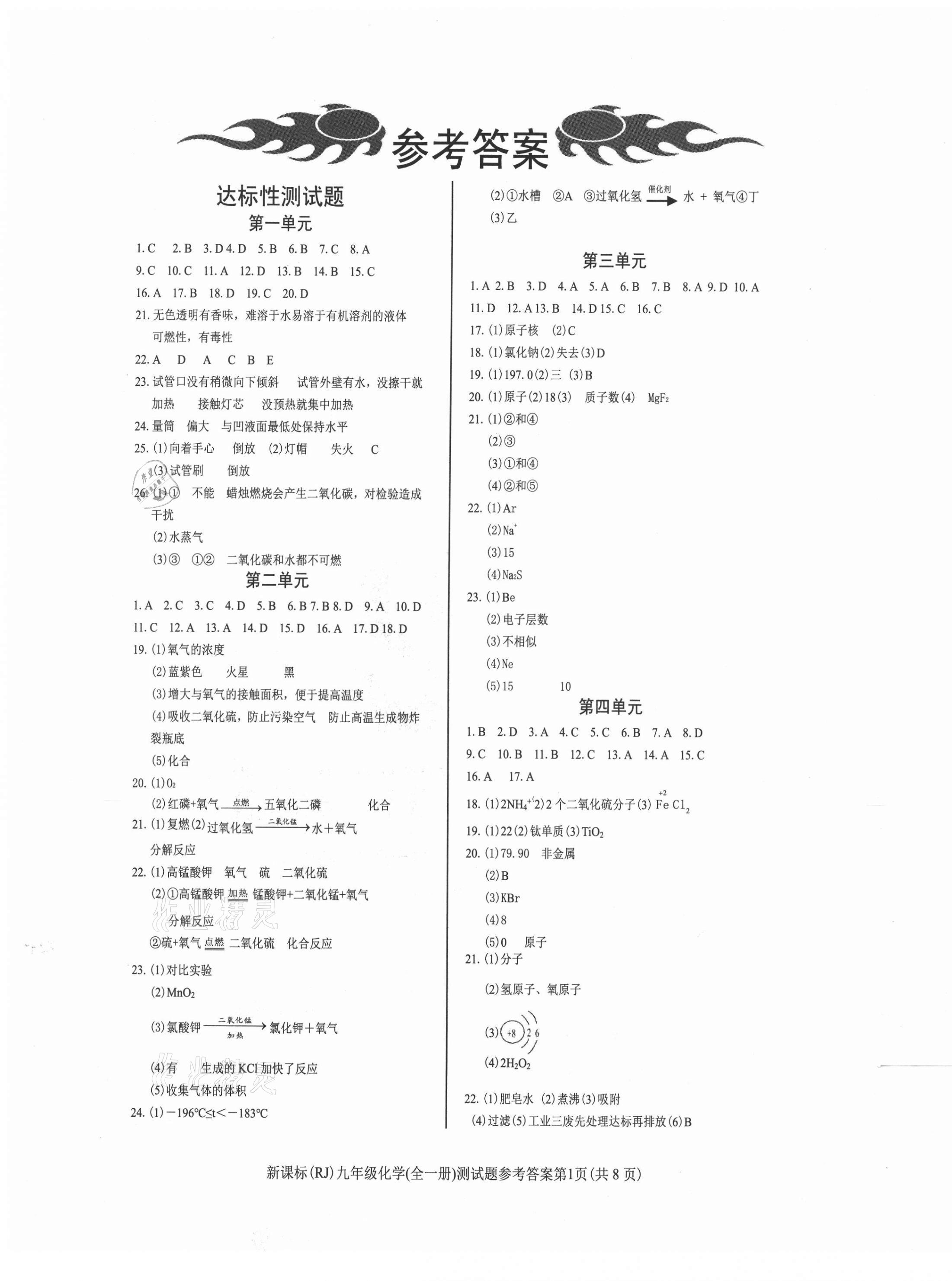 2021年學(xué)考2加1九年級(jí)化學(xué)全一冊(cè)人教版 第1頁(yè)