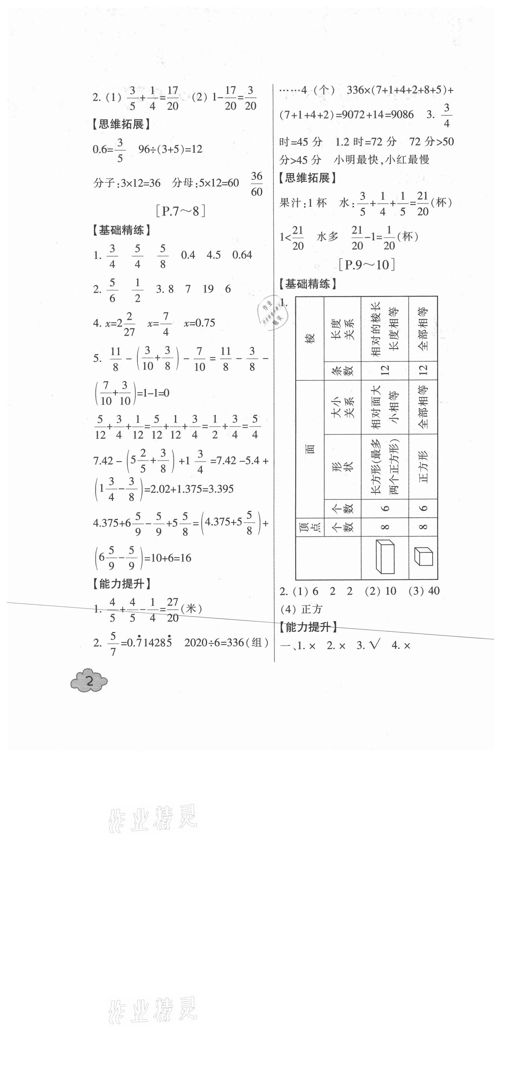 2021年快樂學(xué)習(xí)吧暑假學(xué)與練五年級數(shù)學(xué)北師大版科學(xué)教科版 第2頁