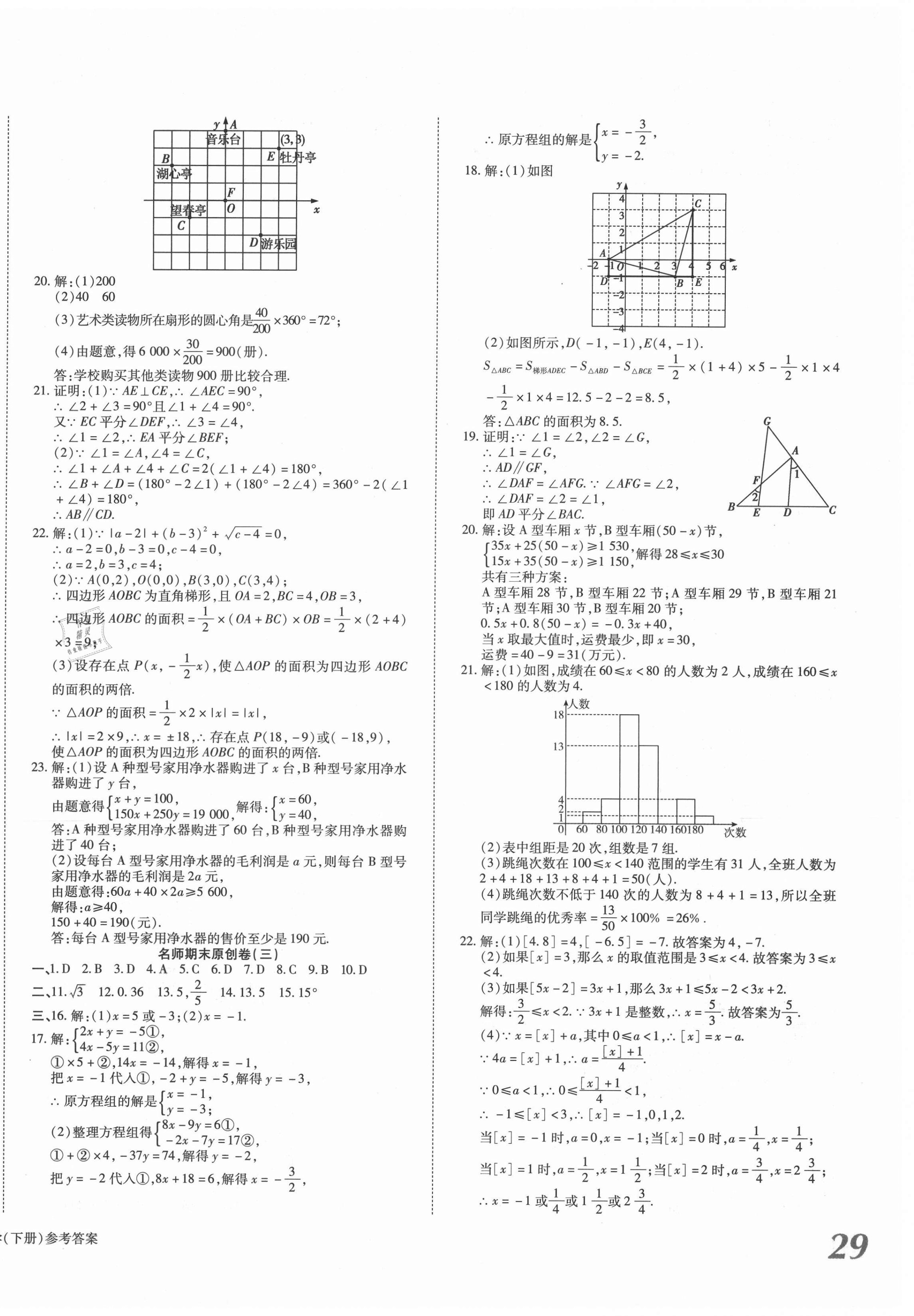 2021年高效完美期末卷七年級(jí)數(shù)學(xué)下冊人教版河南專版 第2頁