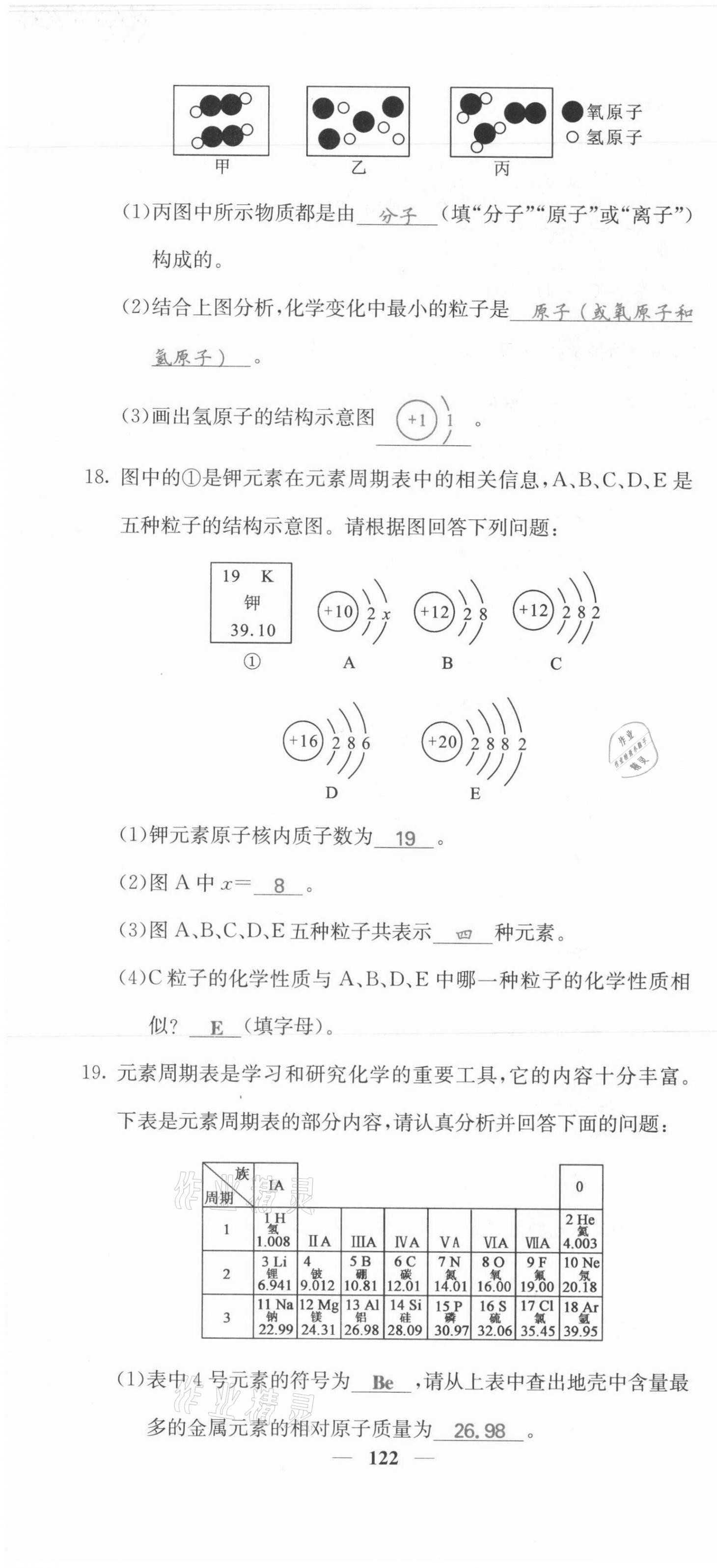 2021年課堂點(diǎn)睛九年級化學(xué)上冊人教版河北專版 第22頁