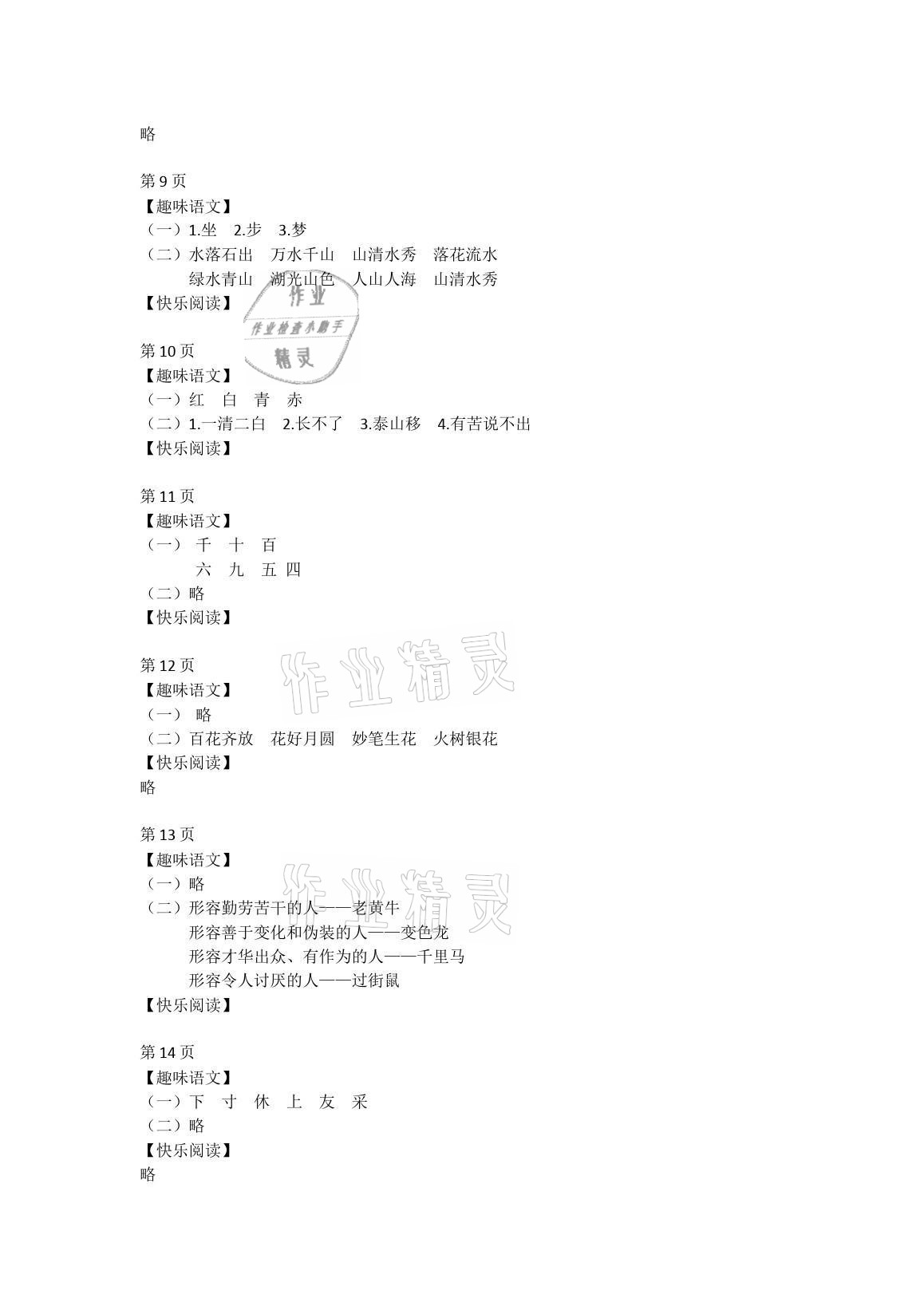 2021年快樂暑假經典訓練二年級 參考答案第2頁