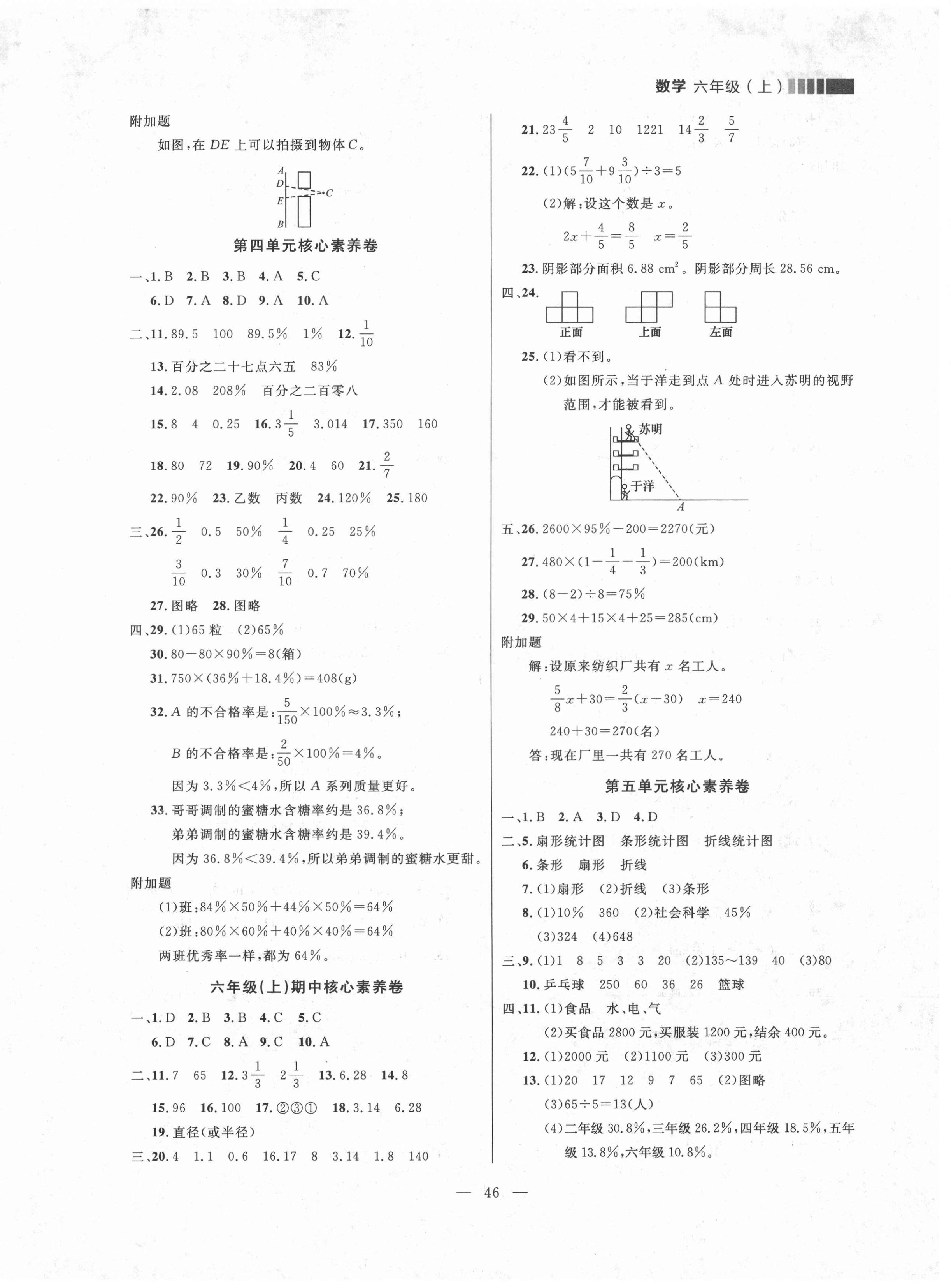 2021年点石成金金牌每课通六年级数学上册北师大版大连专版 第2页