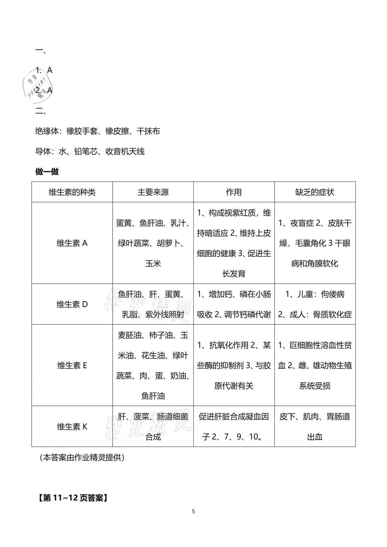 2021年暑假樂園四年級(jí)科學(xué)教科版海南出版社 參考答案第5頁