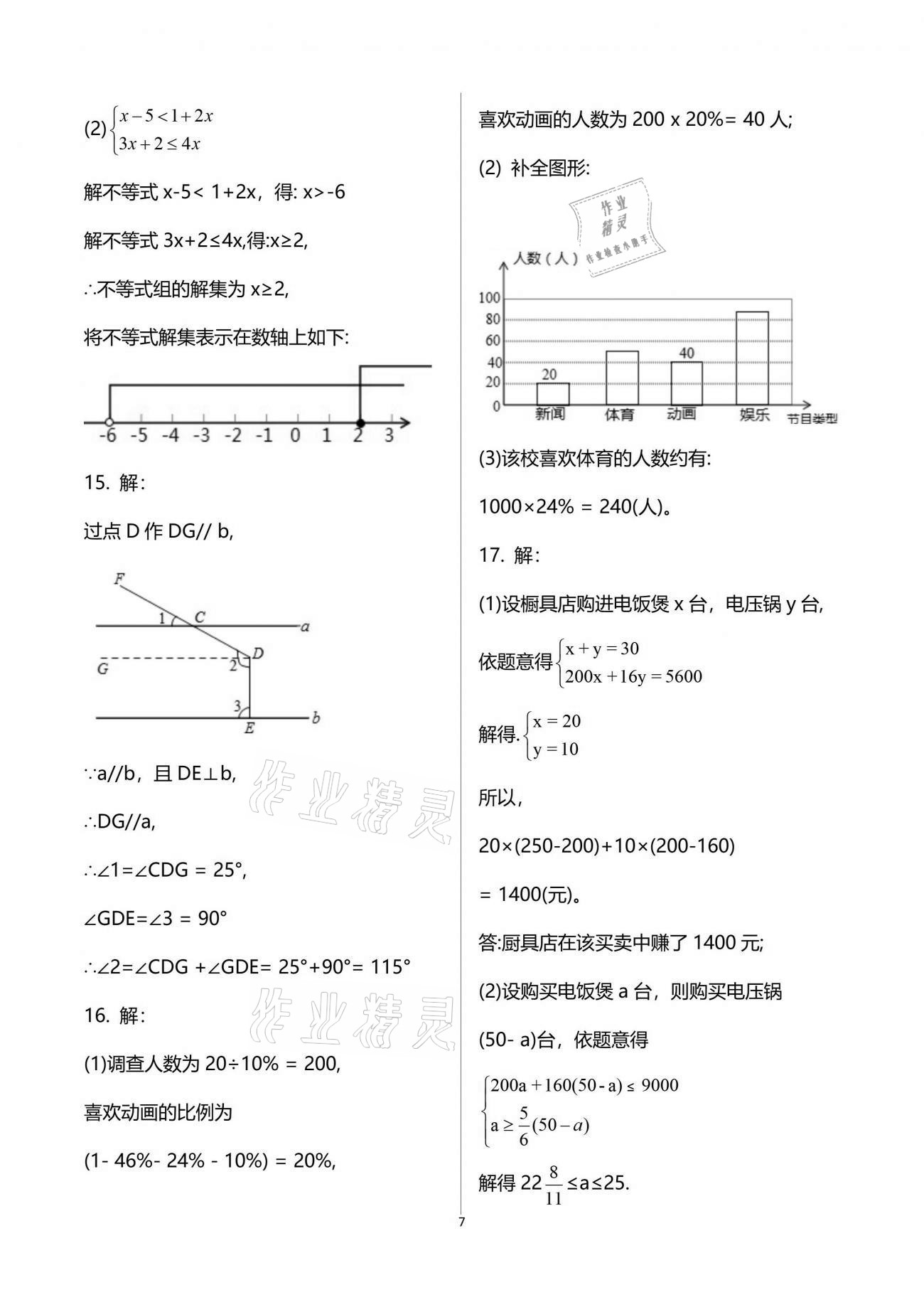 2021年暑假生活重慶出版社七年級A版 參考答案第6頁