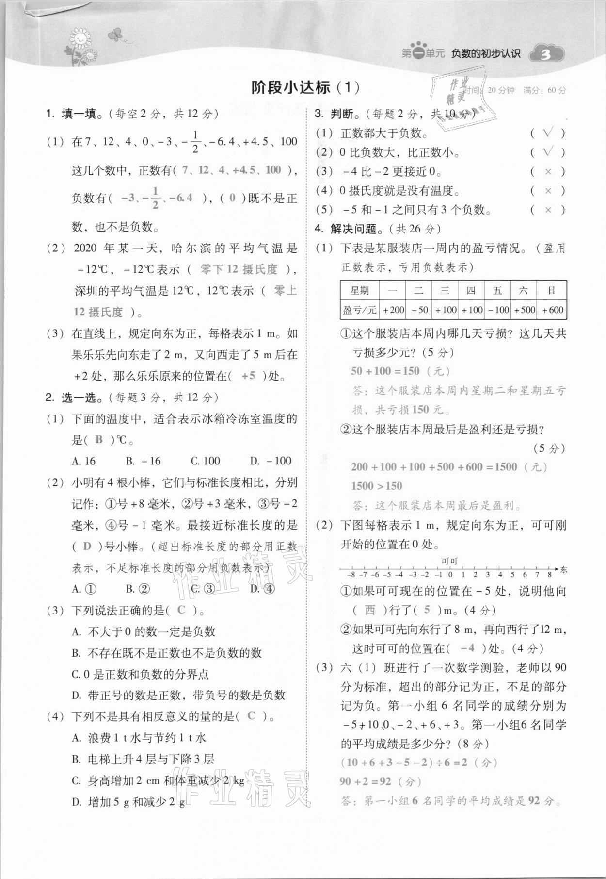 2021年綜合應(yīng)用創(chuàng)新題典中點(diǎn)五年級(jí)數(shù)學(xué)上冊(cè)蘇教版山西專(zhuān)版 參考答案第3頁(yè)