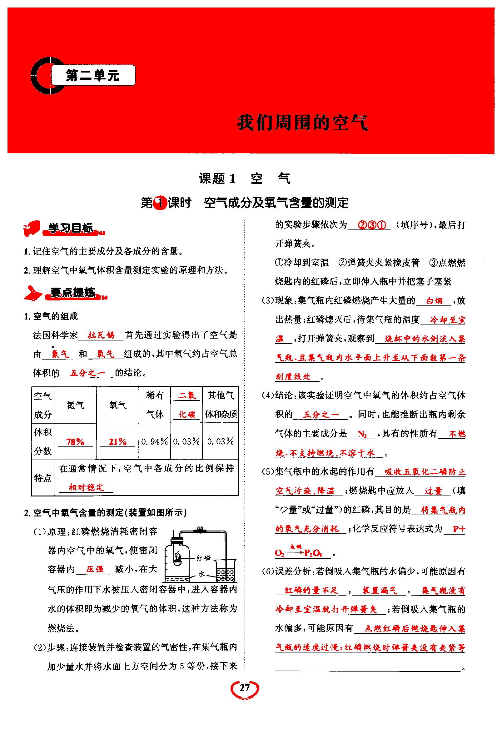 2021年驕子1號九年級化學(xué)上冊人教版 第27頁