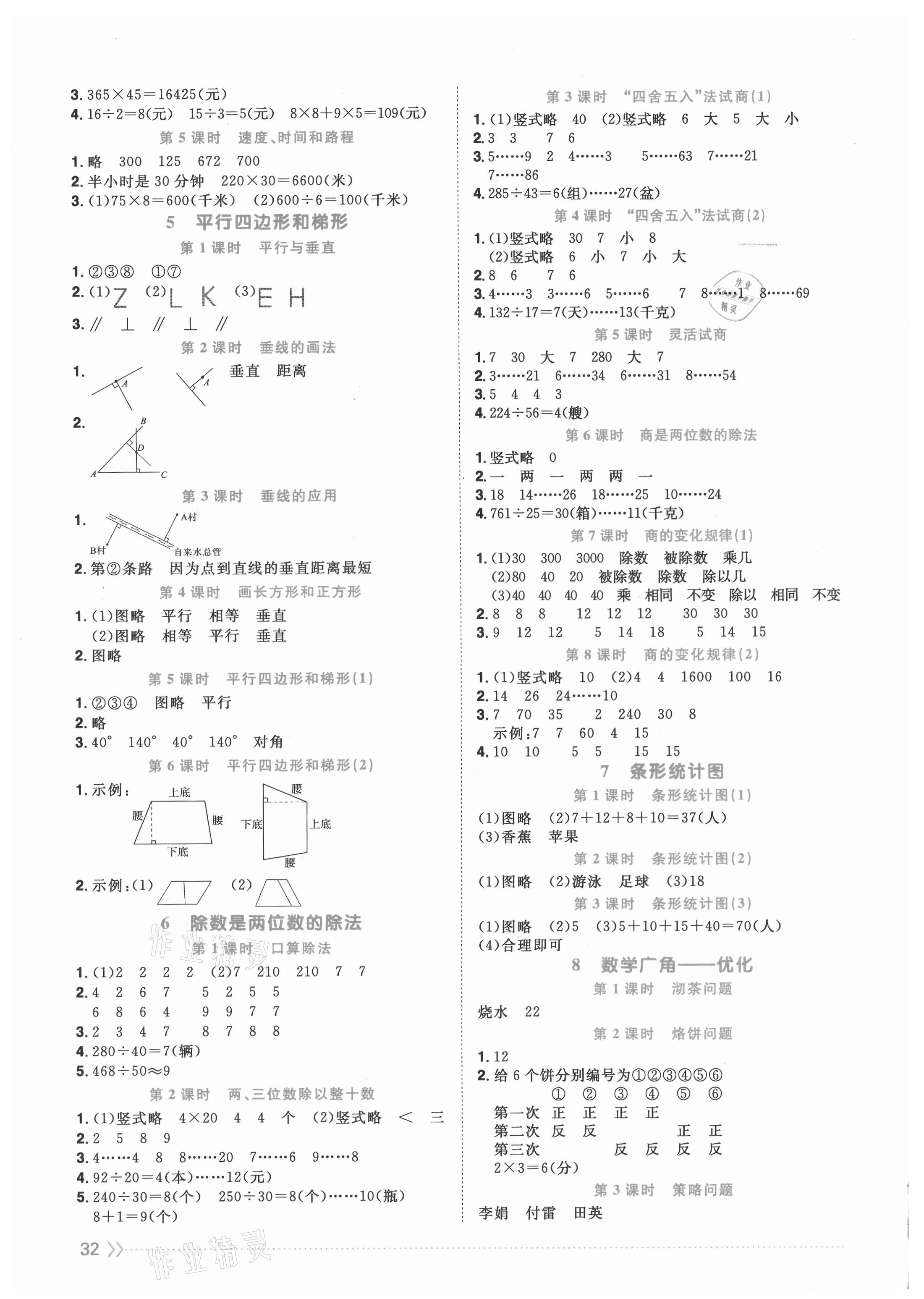 2021年陽(yáng)光同學(xué)課時(shí)優(yōu)化作業(yè)四年級(jí)數(shù)學(xué)上冊(cè)人教版 第2頁(yè)