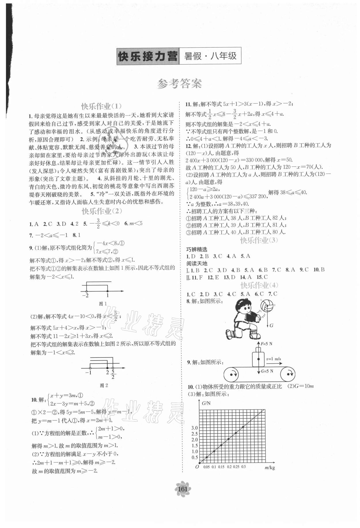 2021年假期作業(yè)快樂(lè)接力營(yíng)暑假八年級(jí)電子科技大學(xué)出版社 第1頁(yè)