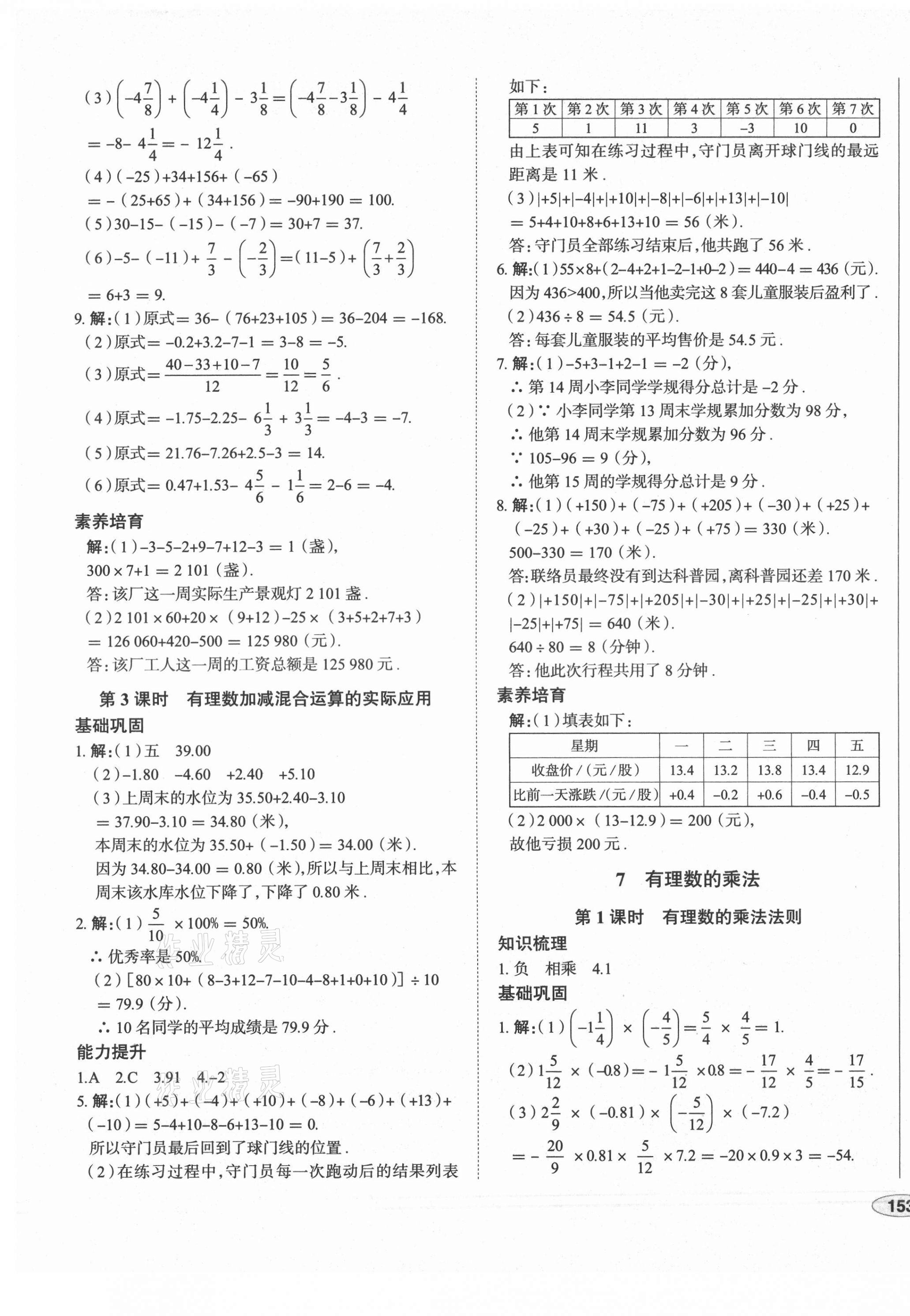 2021年中考檔案初中同步學(xué)案導(dǎo)學(xué)七年級(jí)數(shù)學(xué)上冊(cè)北師大版青島專版 第9頁