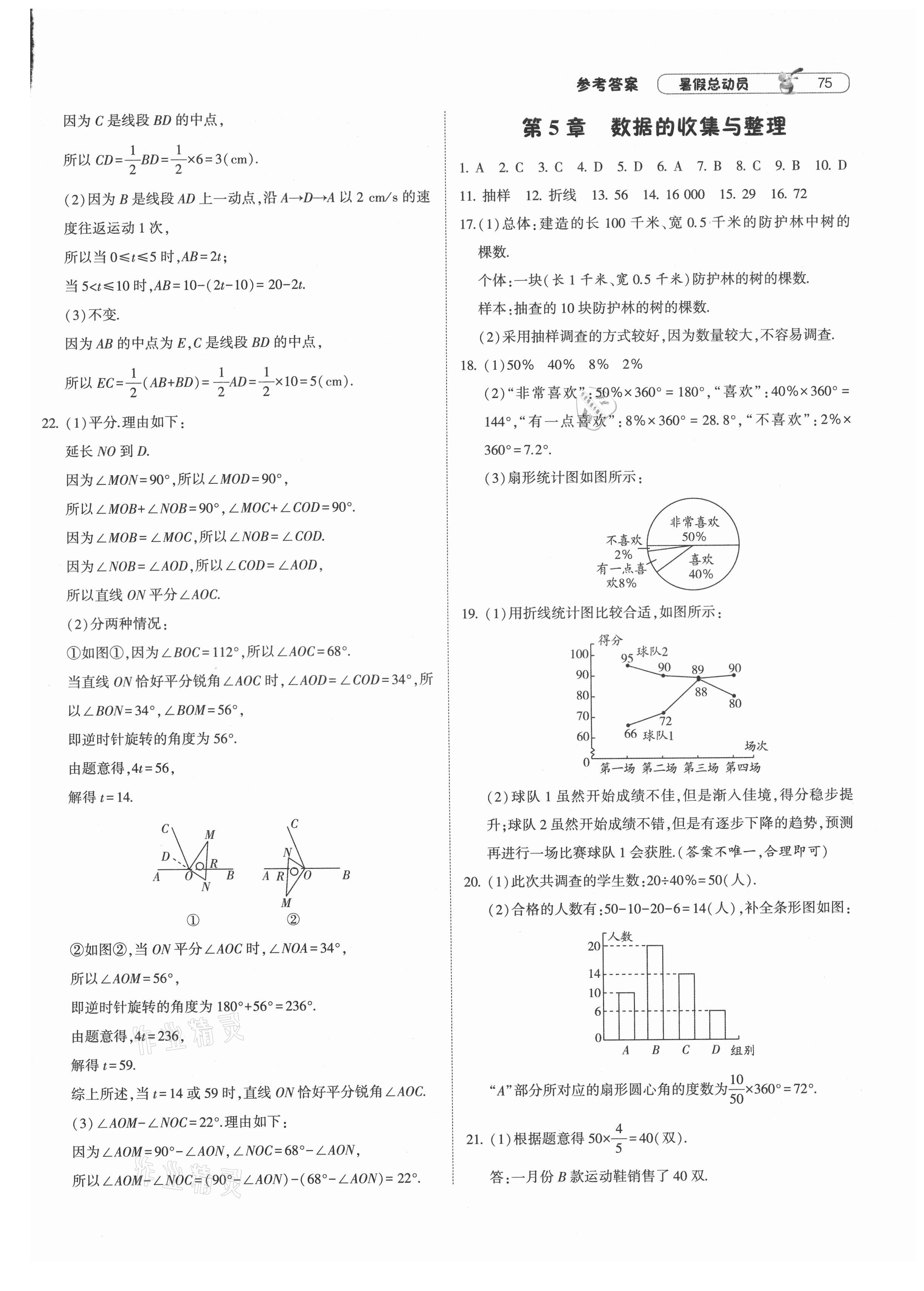 2021年暑假总动员七年级数学沪科版宁夏人民教育出版社 第3页