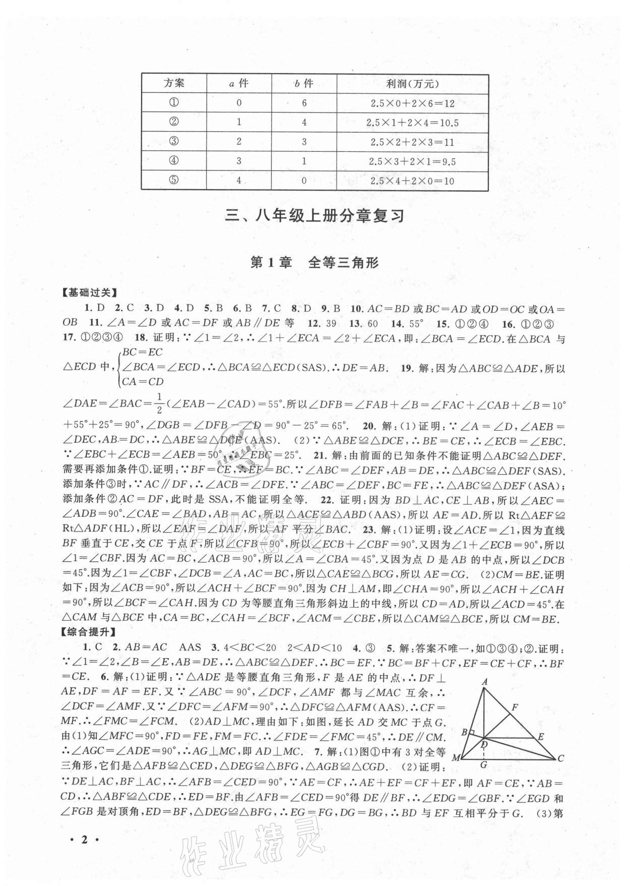 2021年暑假大串聯(lián)八年級數學蘇科版 第2頁