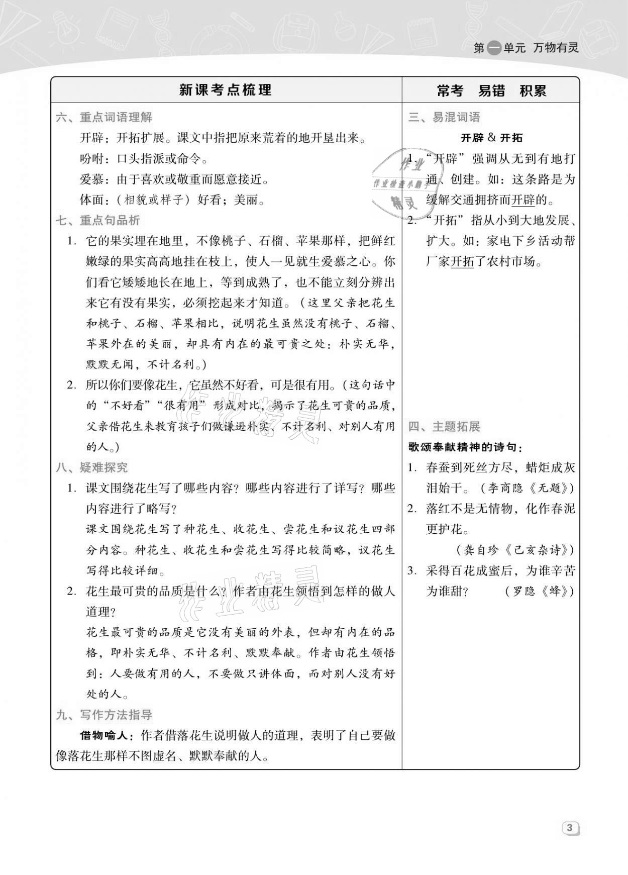 2021年綜合應(yīng)用創(chuàng)新題典中點(diǎn)五年級語文上冊人教版福建專版 第2頁