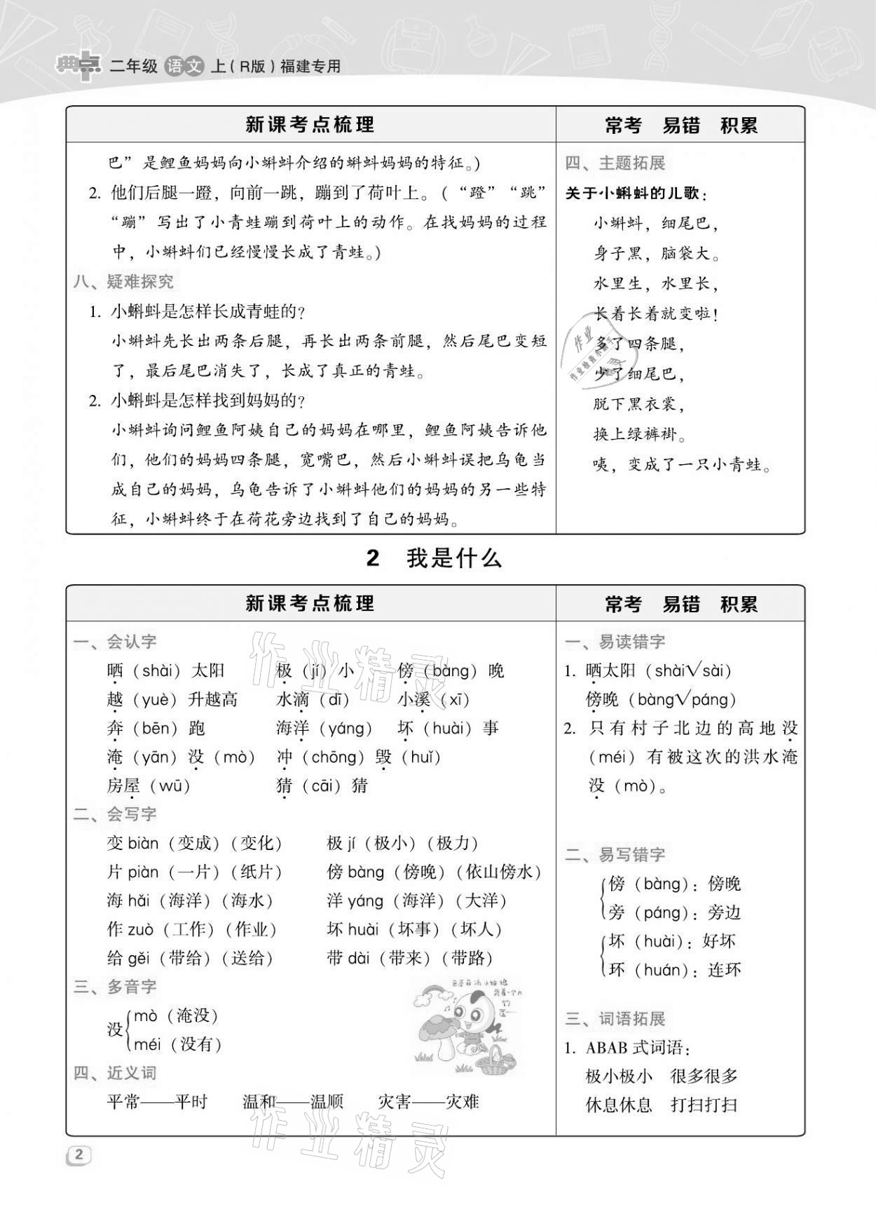 2021年綜合應(yīng)用創(chuàng)新題典中點(diǎn)二年級(jí)語文上冊(cè)人教版福建專版 第2頁