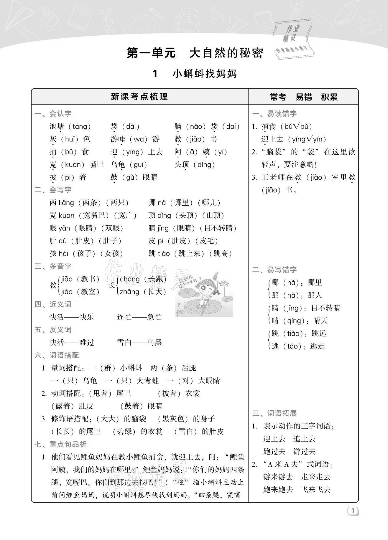 2021年綜合應(yīng)用創(chuàng)新題典中點二年級語文上冊人教版福建專版 第1頁