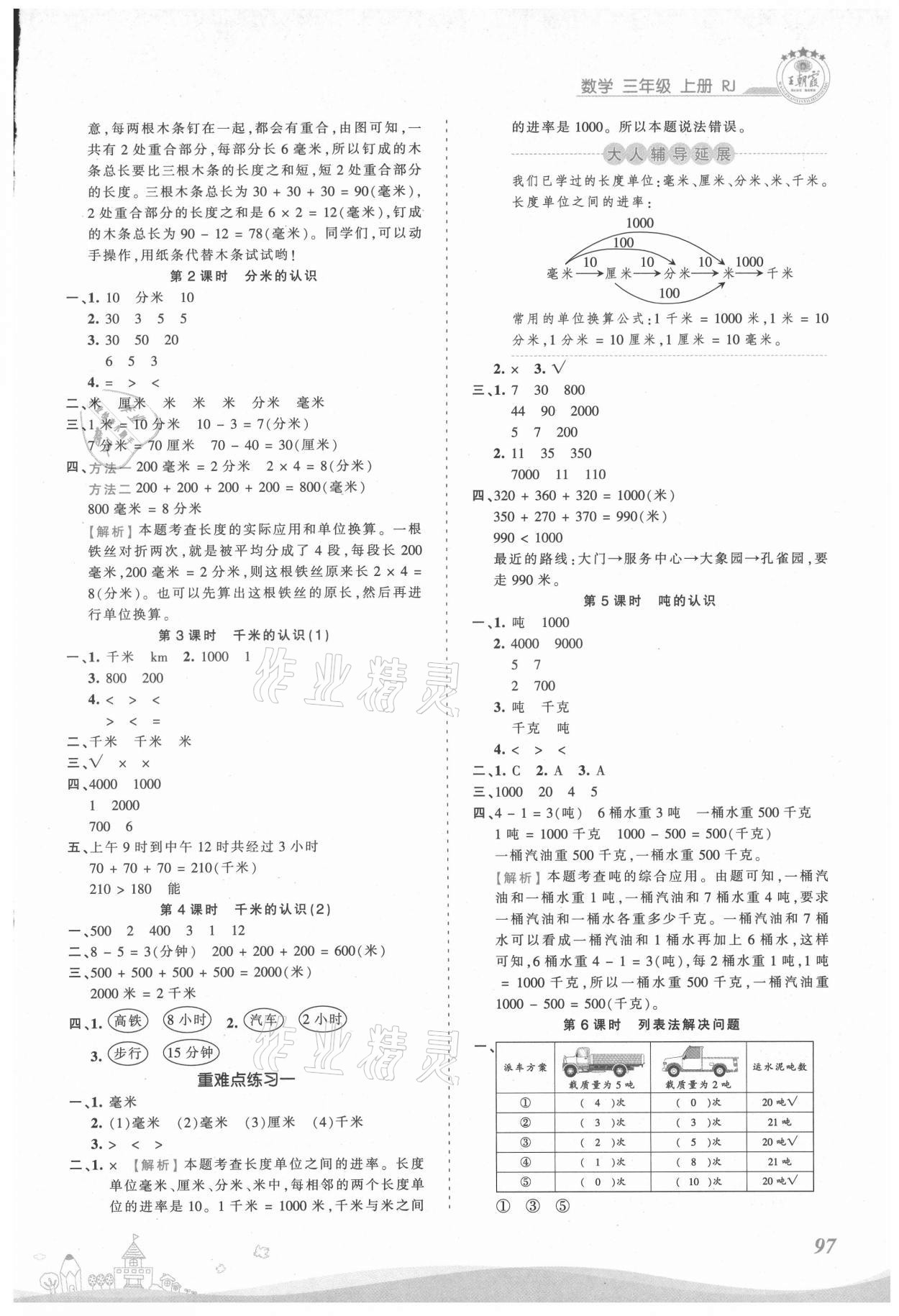 2021年創(chuàng)維新課堂三年級(jí)數(shù)學(xué)上冊(cè)人教版 第3頁(yè)