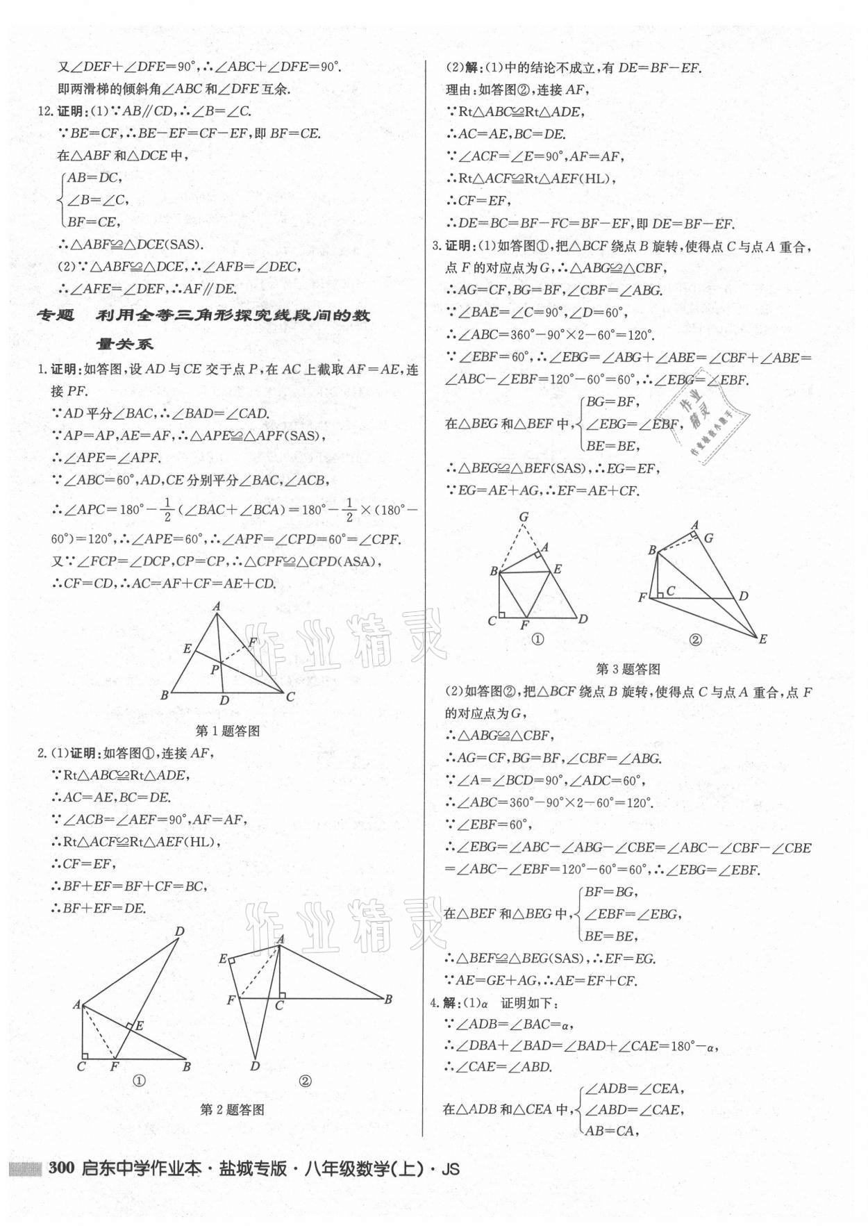 2021年启东中学作业本八年级数学上册苏科版盐城专版 第6页