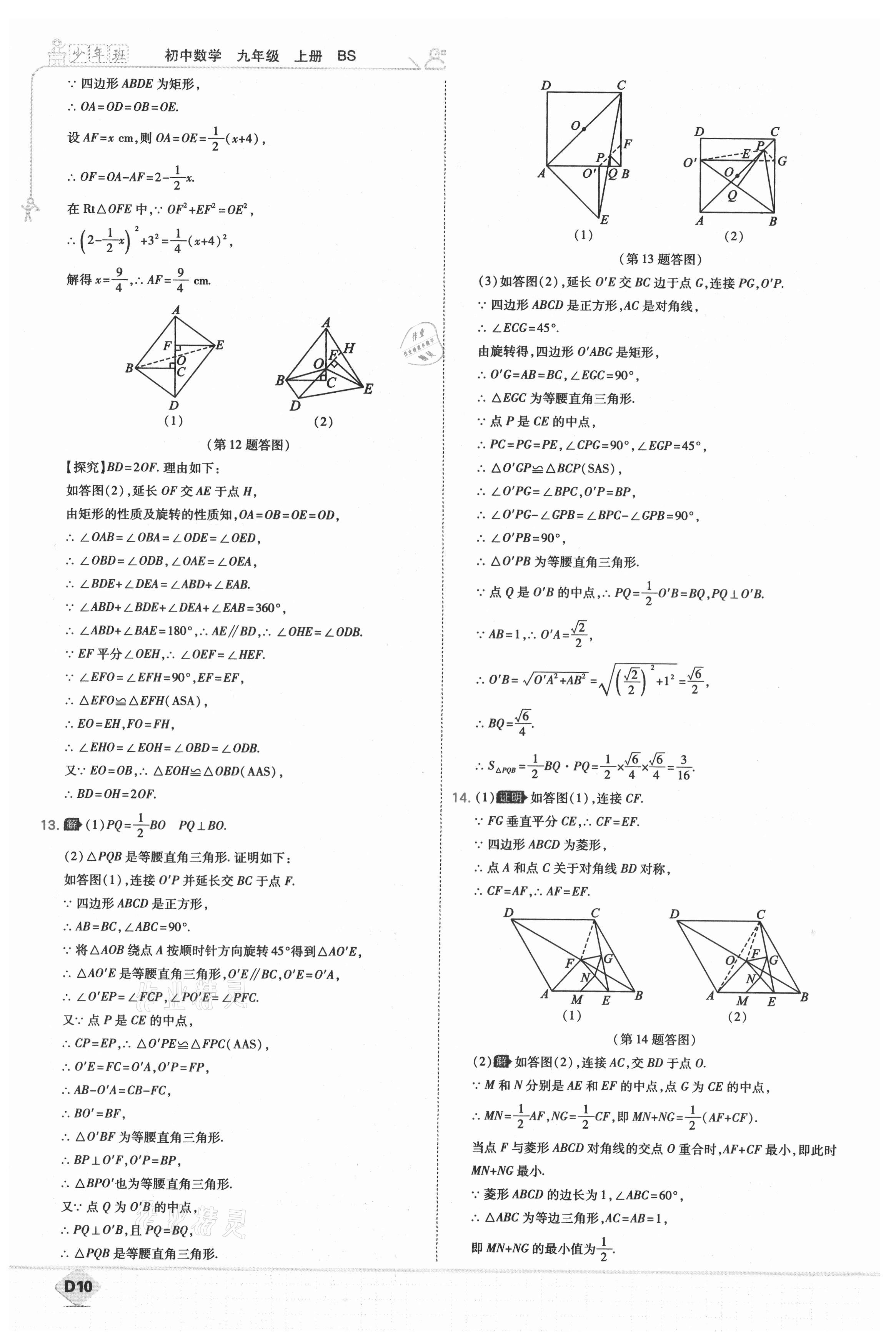 2021年少年班初中數(shù)學(xué)九年級(jí)上冊(cè)北師大版 第12頁