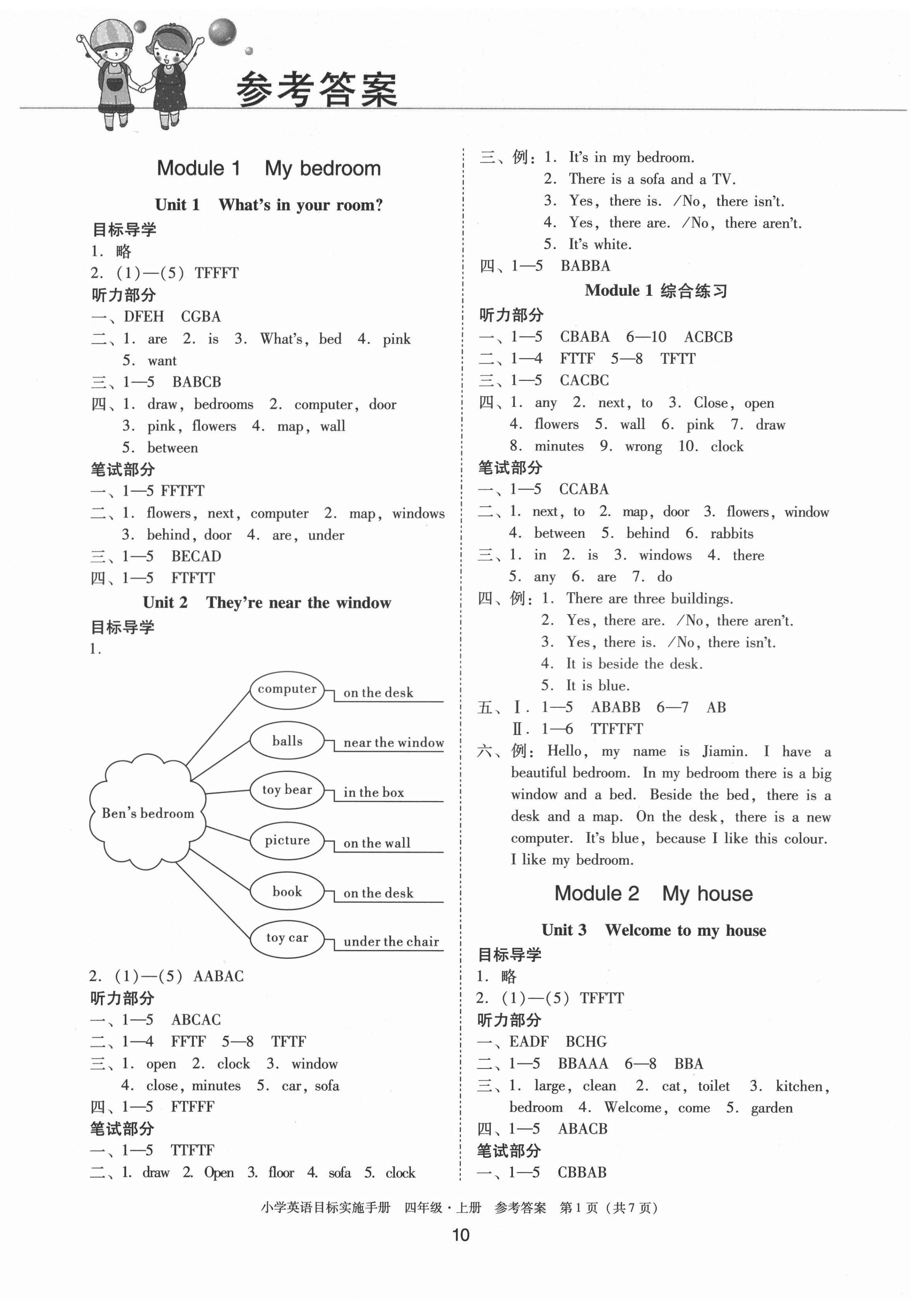 2021年目標(biāo)實(shí)施手冊(cè)四年級(jí)英語(yǔ)上冊(cè)教科版廣州專(zhuān)版 第2頁(yè)