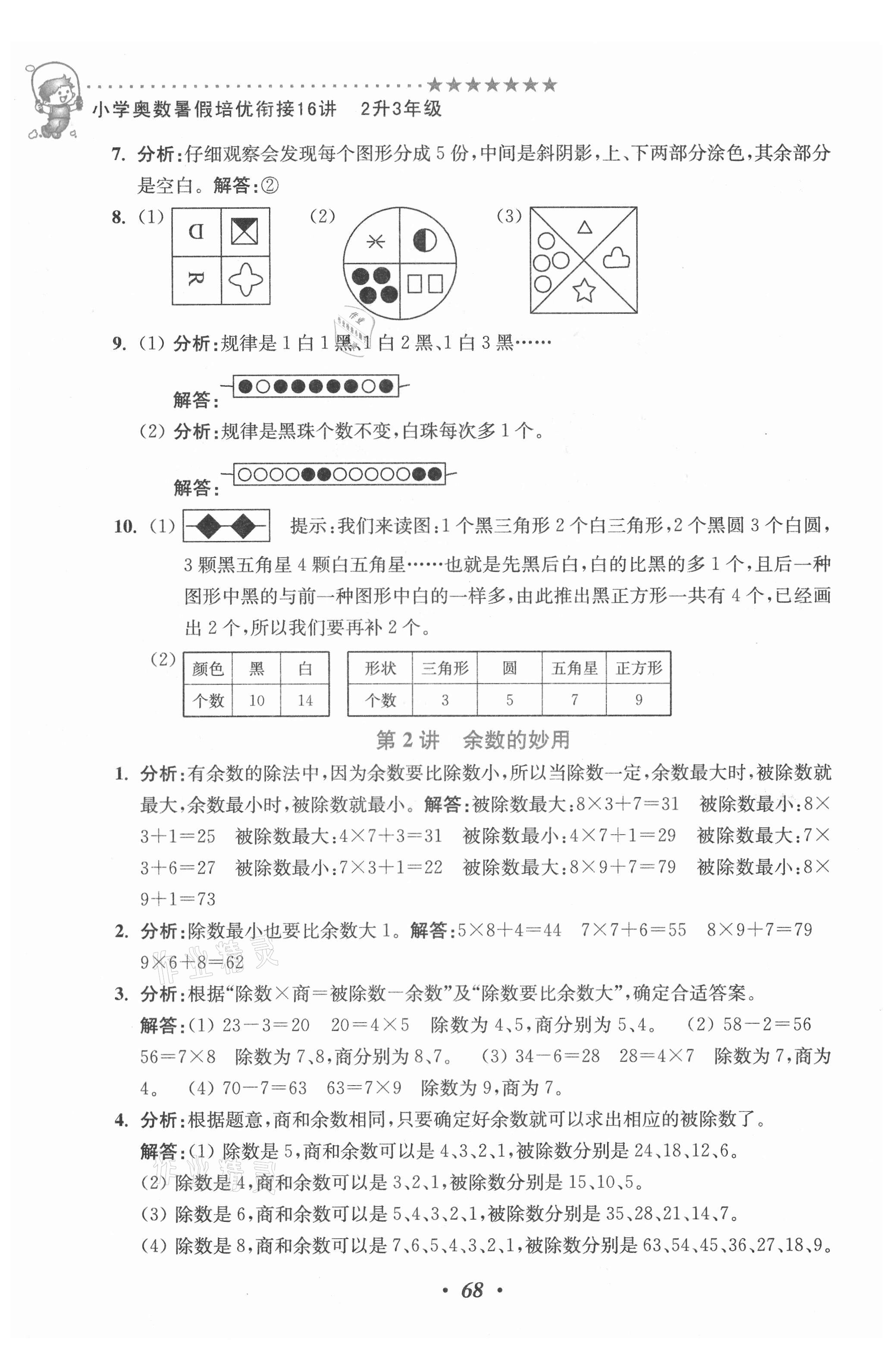 2021年小學(xué)奧數(shù)暑假培優(yōu)銜接16講二升三年級(jí) 第2頁