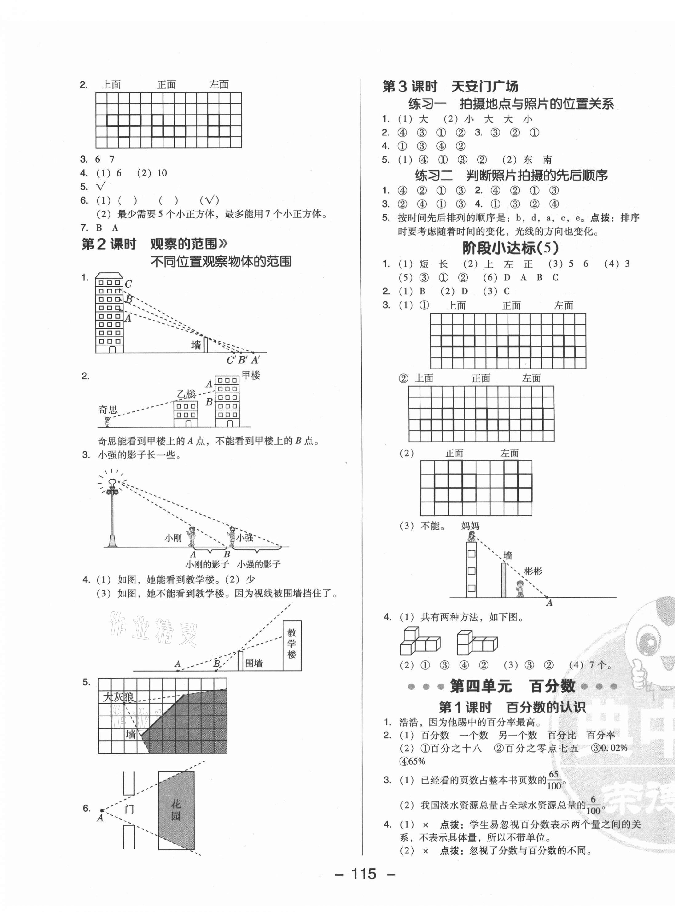 2021年綜合應(yīng)用創(chuàng)新題典中點(diǎn)六年級(jí)數(shù)學(xué)上冊(cè)北師大版 參考答案第7頁