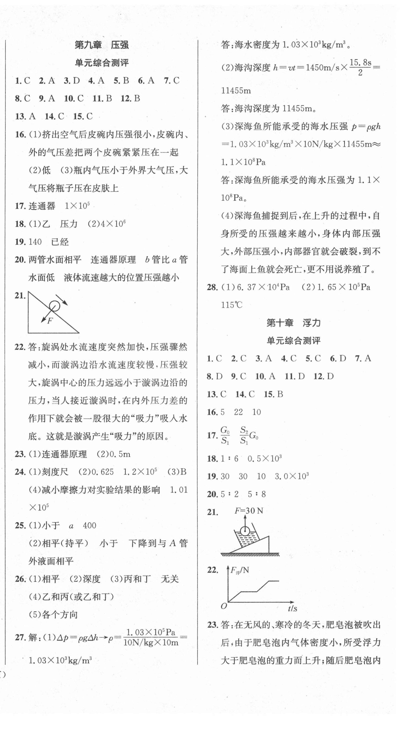 2021年名师帮学期总复习八年级物理人教版 第2页