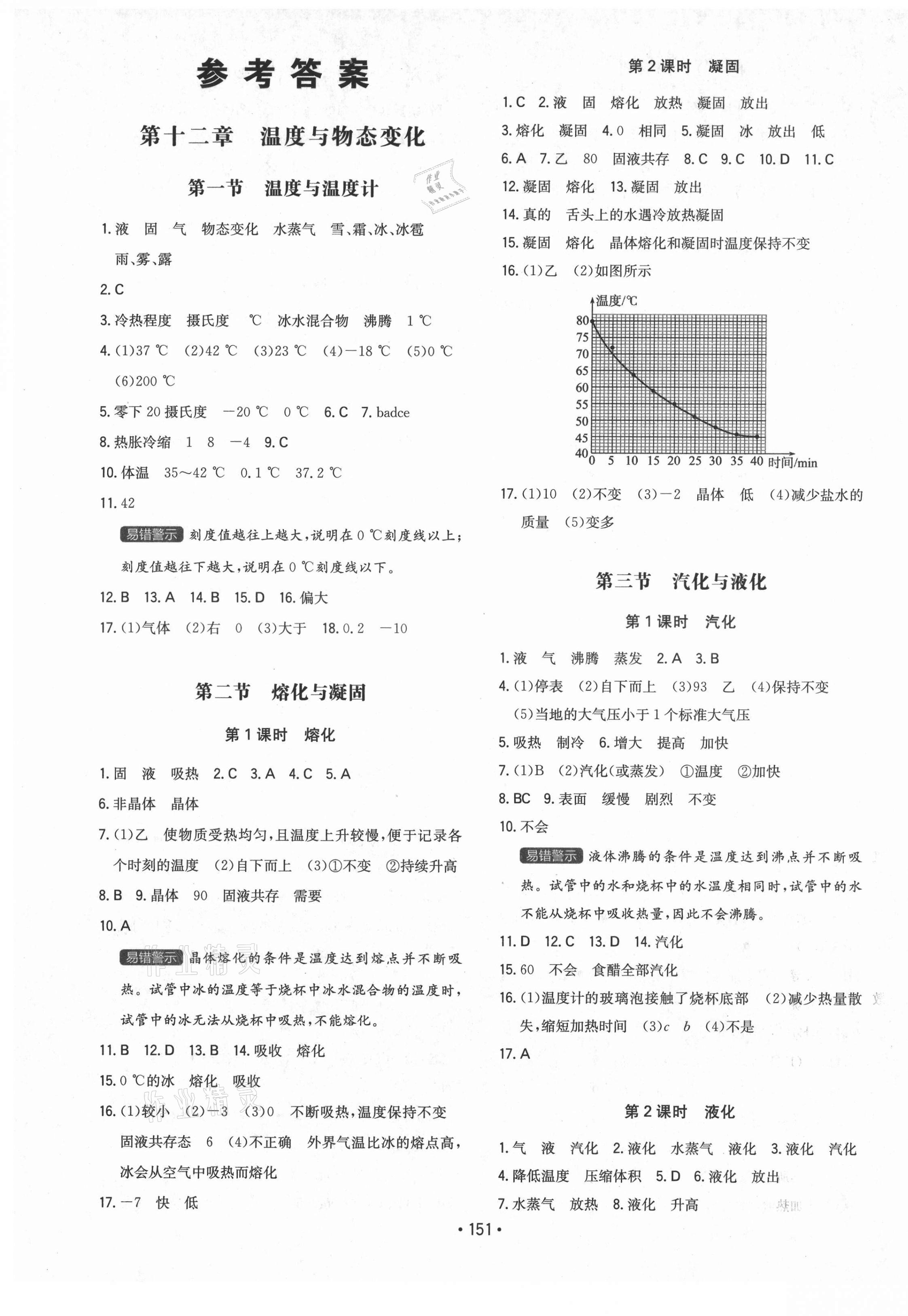 2021年一本同步訓(xùn)練初中物理九年級全一冊上滬科版安徽專版 第1頁