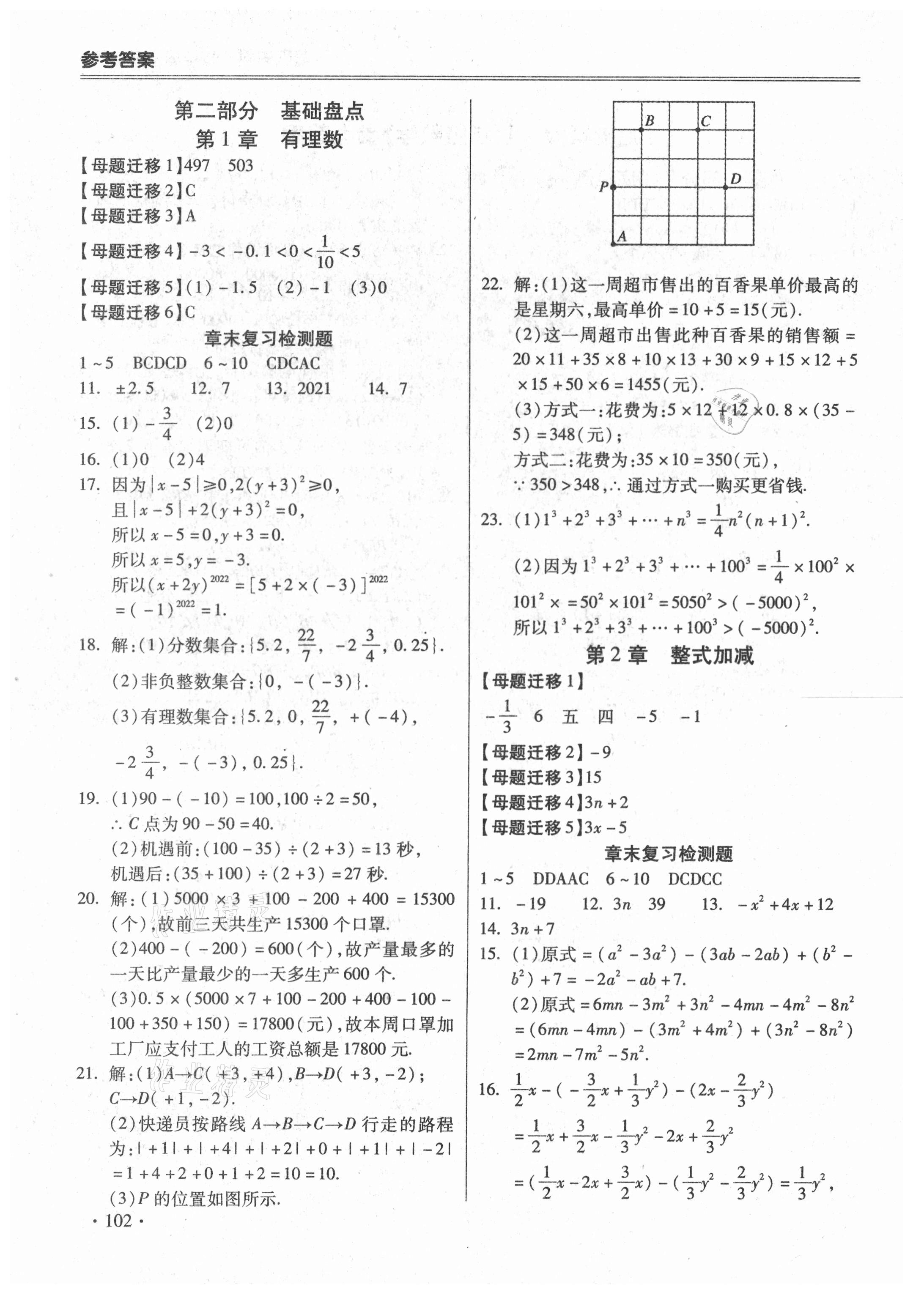 2021年哈皮暑假七年級(jí)數(shù)學(xué)人教版合肥工業(yè)大學(xué)出版社 第2頁