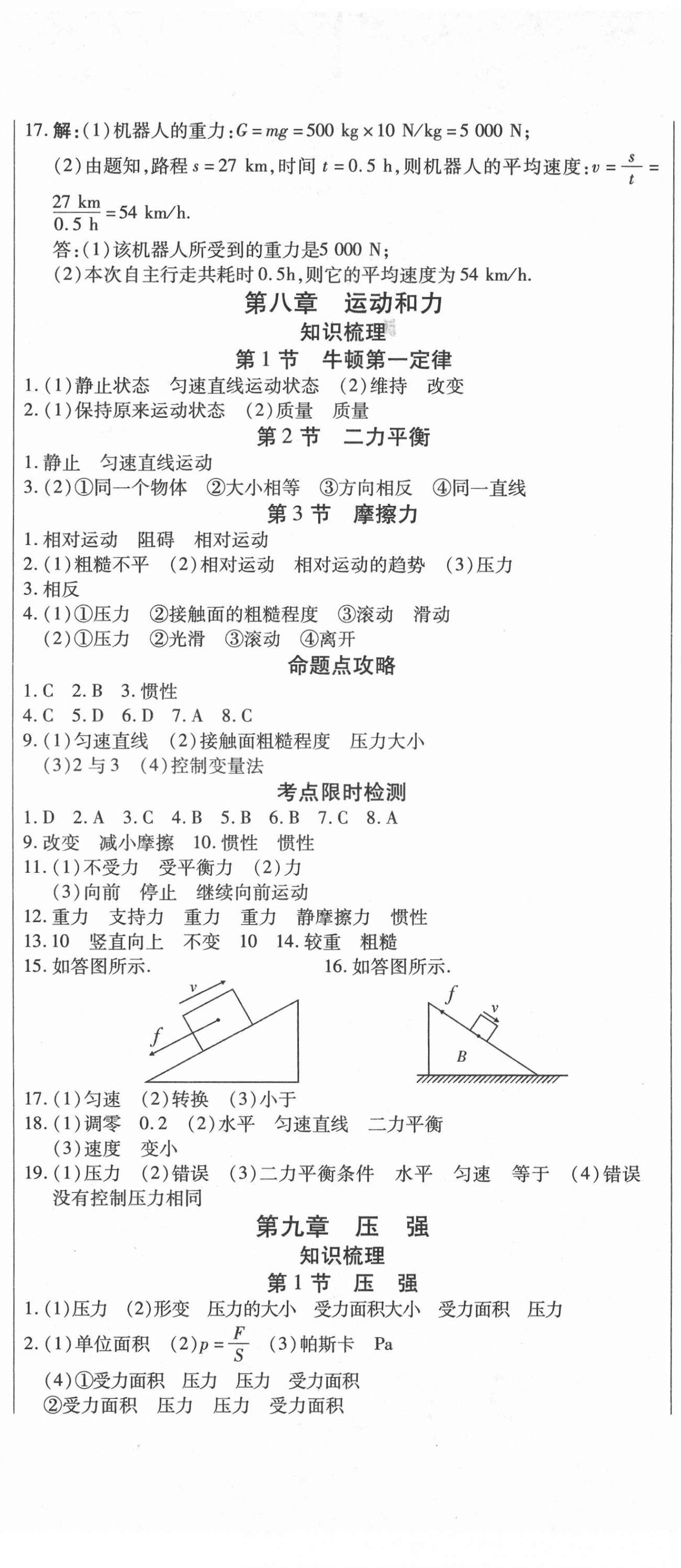 2021年本土假期總復(fù)習(xí)暑假八年級(jí)物理人教版 第2頁