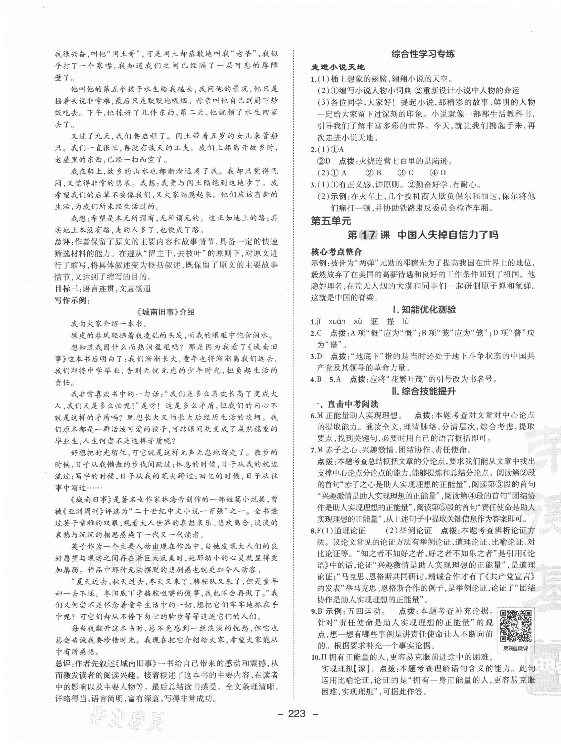 2021年综合应用创新题典中点九年级语文全一册人教版 第13页