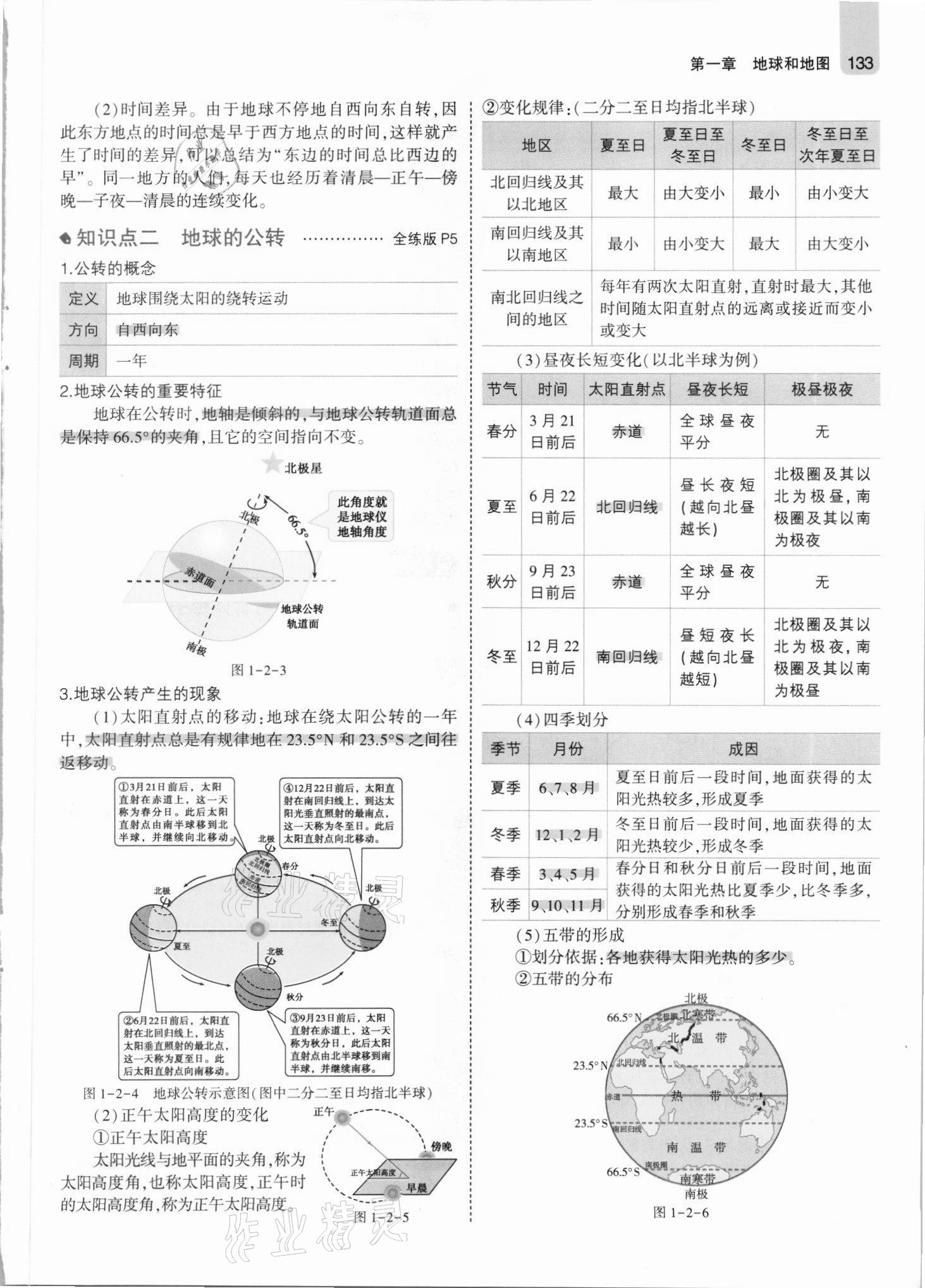 2021年教材課本七年級(jí)地理上冊(cè)人教版 參考答案第7頁