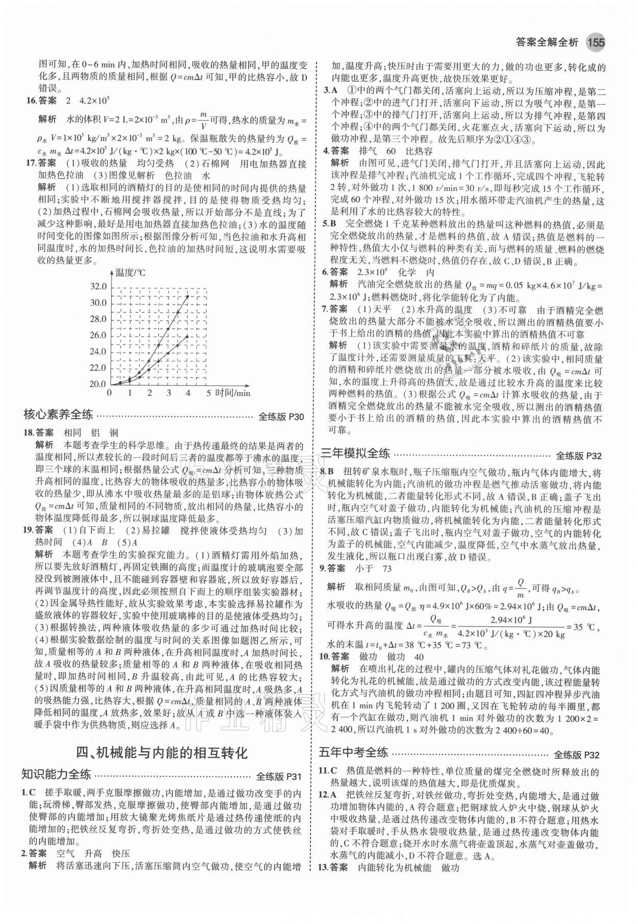 2021年5年中考3年模擬初中物理九年級全一冊蘇科版 第13頁