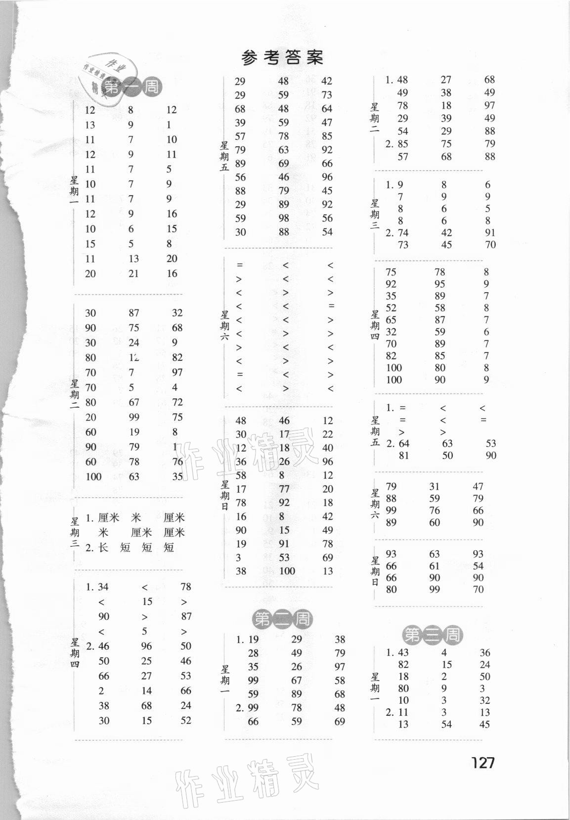 2021年经纶学典口算达人二年级数学上册人教版 第1页