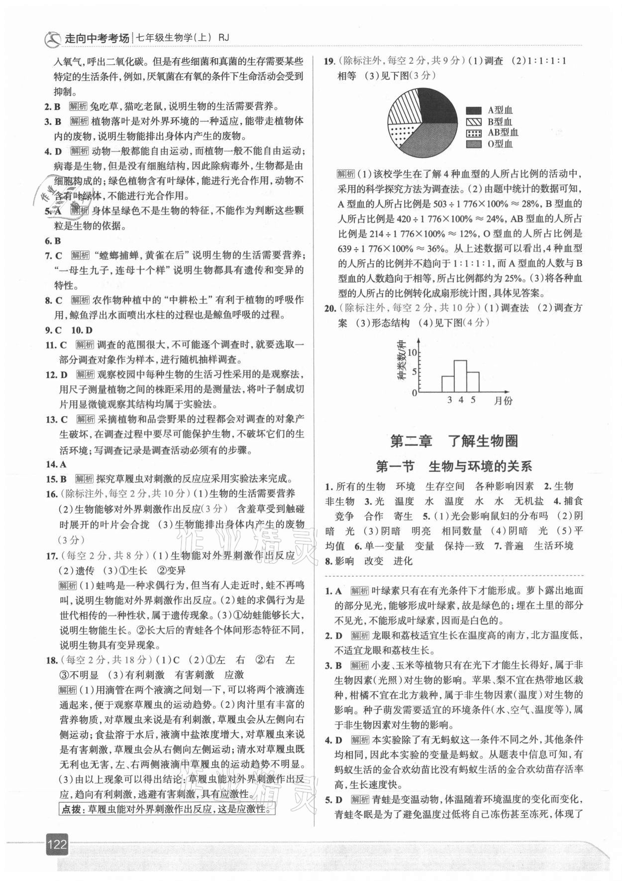 2021年走向中考考場(chǎng)七年級(jí)生物上冊(cè)人教版 第2頁(yè)