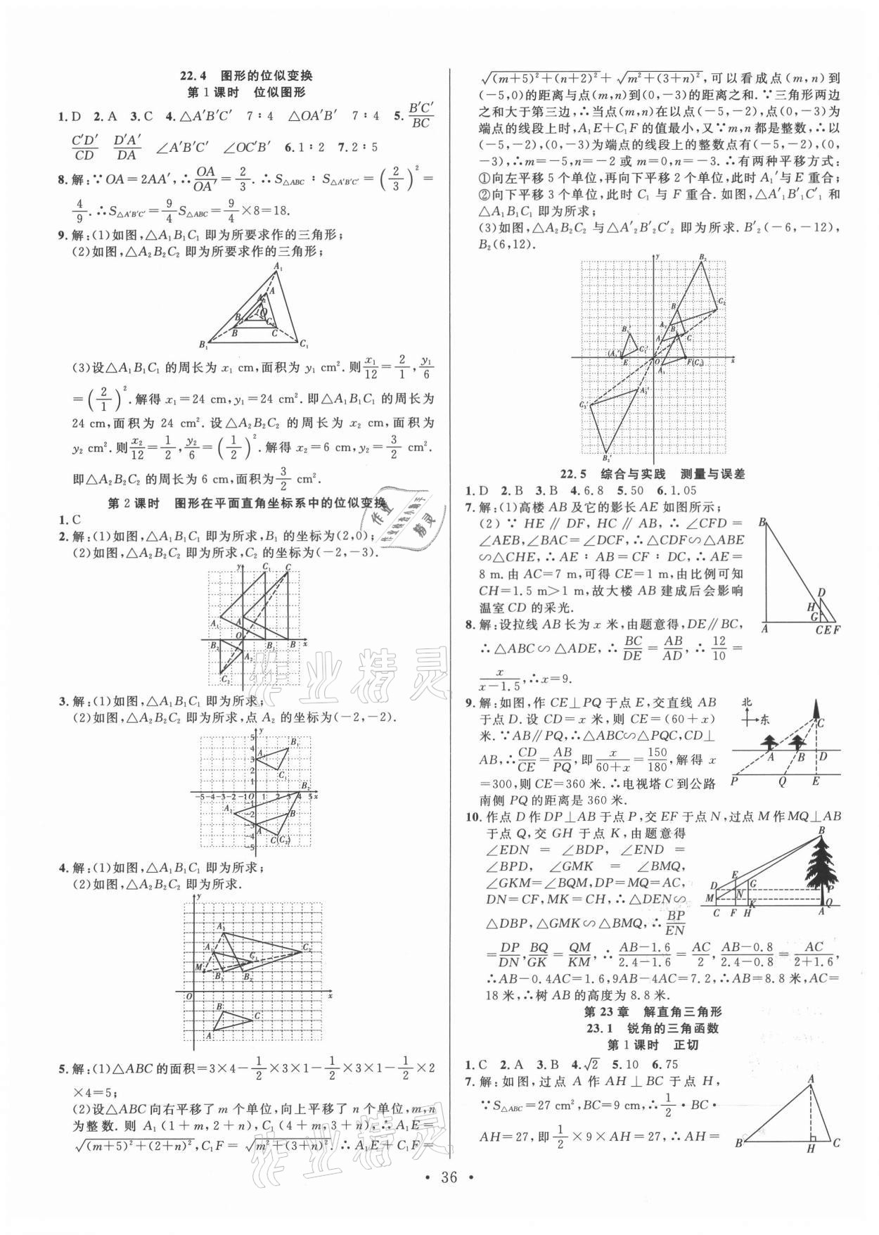 2021年全頻道課時作業(yè)九年級數(shù)學上冊滬科版 第4頁