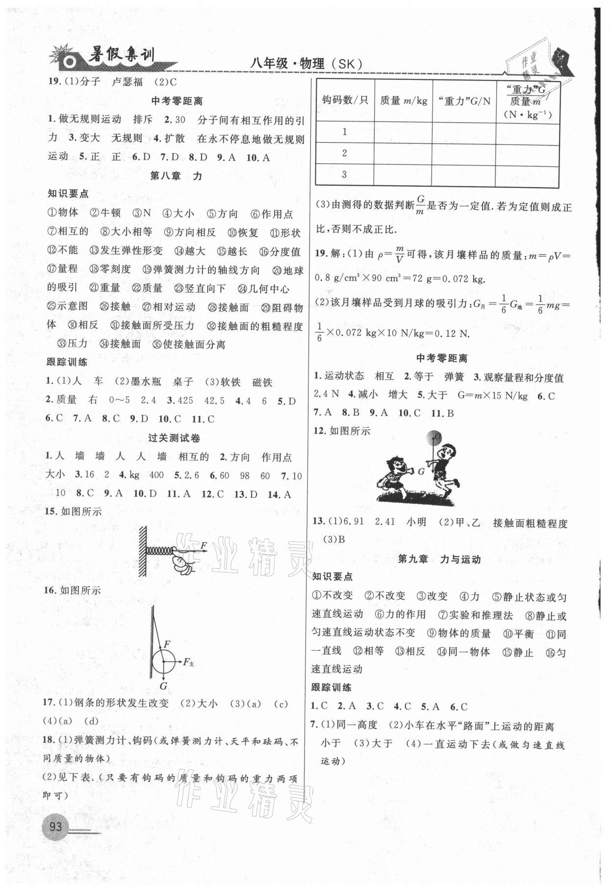 2021年暑假集訓(xùn)八年級物理蘇科版合肥工業(yè)大學(xué)出版社 第2頁