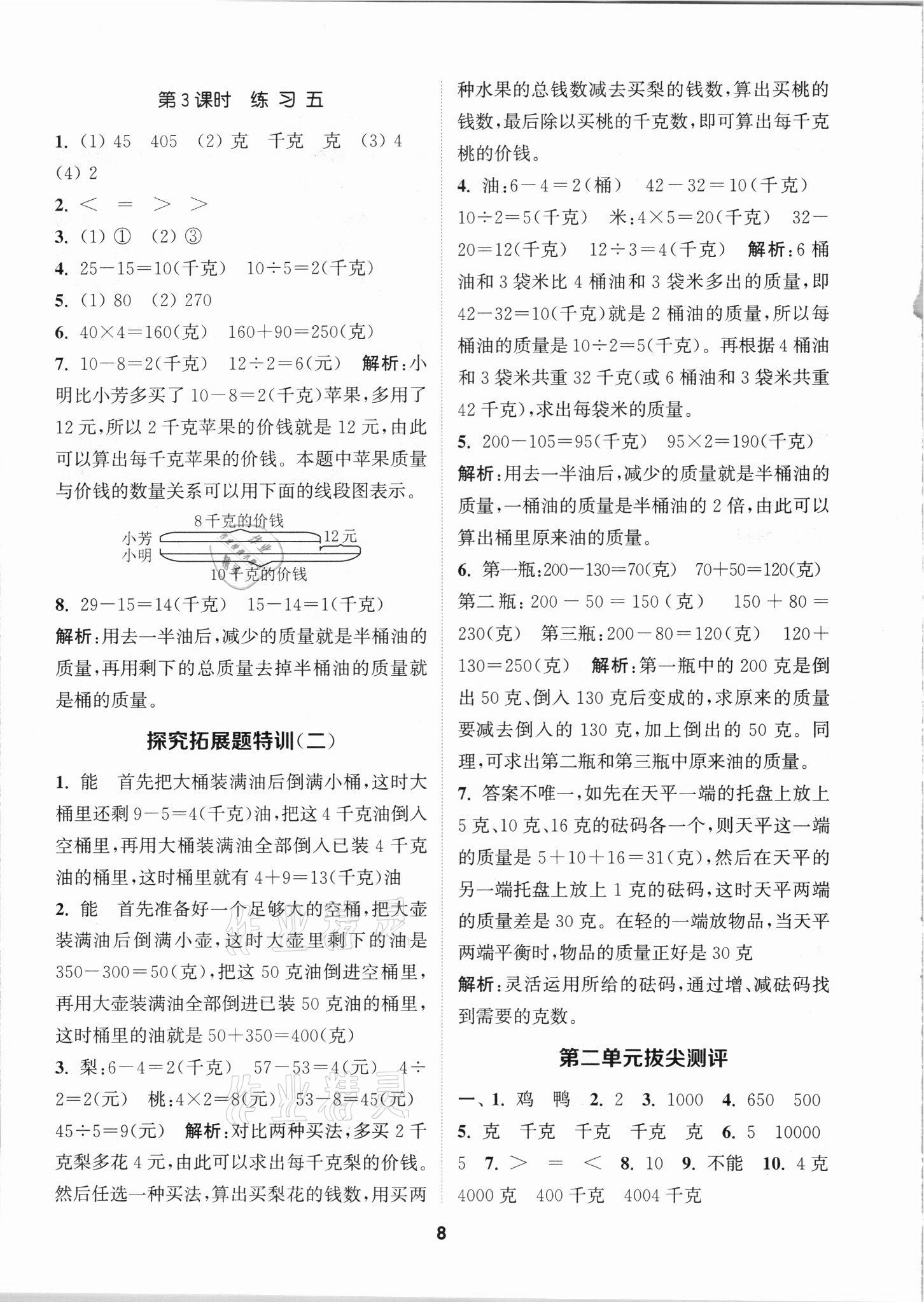 2021年拔尖特訓(xùn)三年級數(shù)學(xué)上冊蘇教版 第8頁