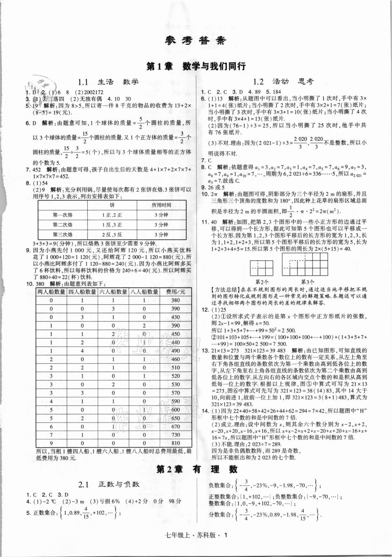 2021年經(jīng)綸學(xué)典學(xué)霸七年級(jí)數(shù)學(xué)上冊(cè)蘇科版 第1頁(yè)