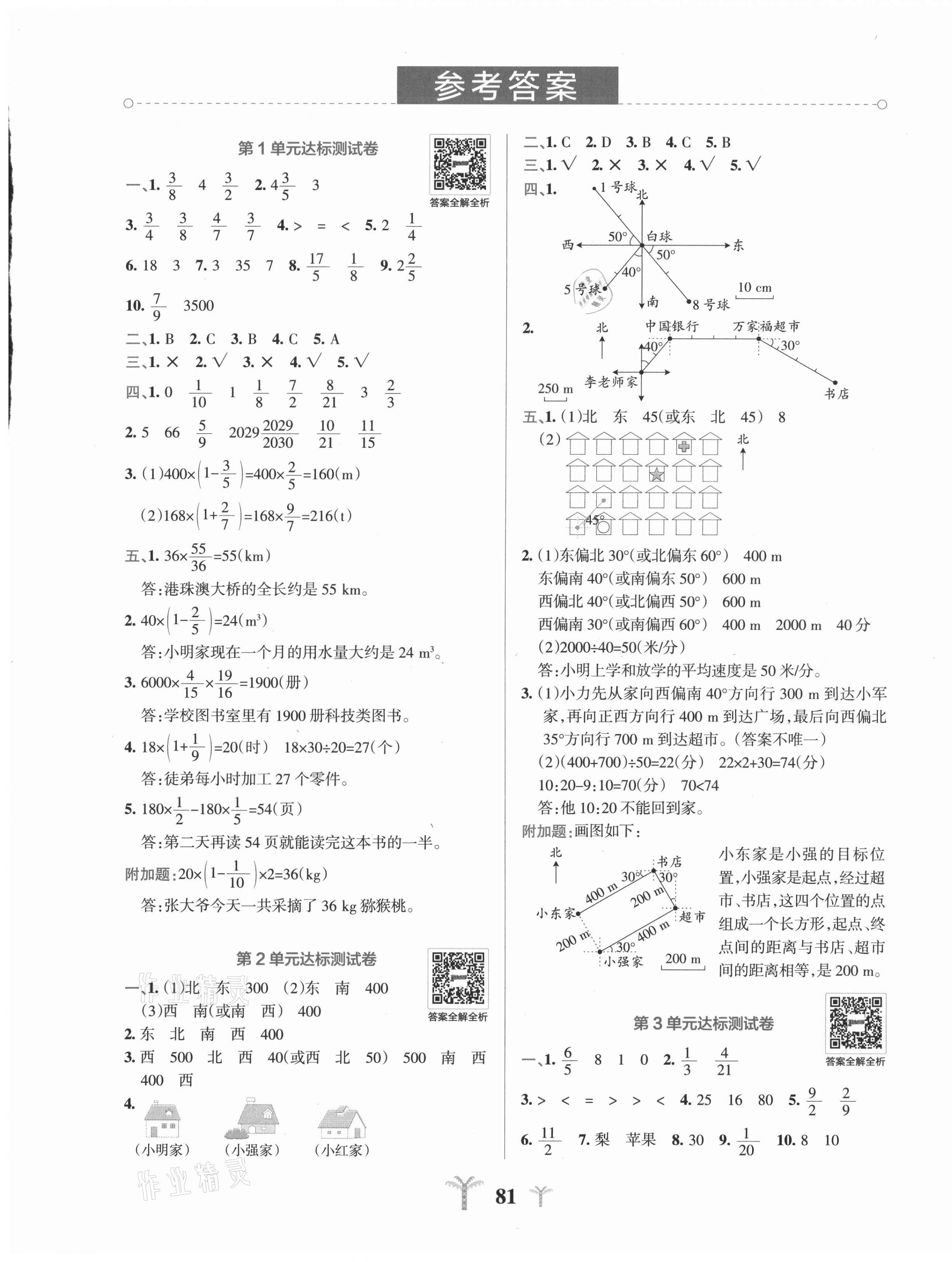 2021年小學(xué)學(xué)霸沖A卷六年級數(shù)學(xué)上冊人教版 第3頁