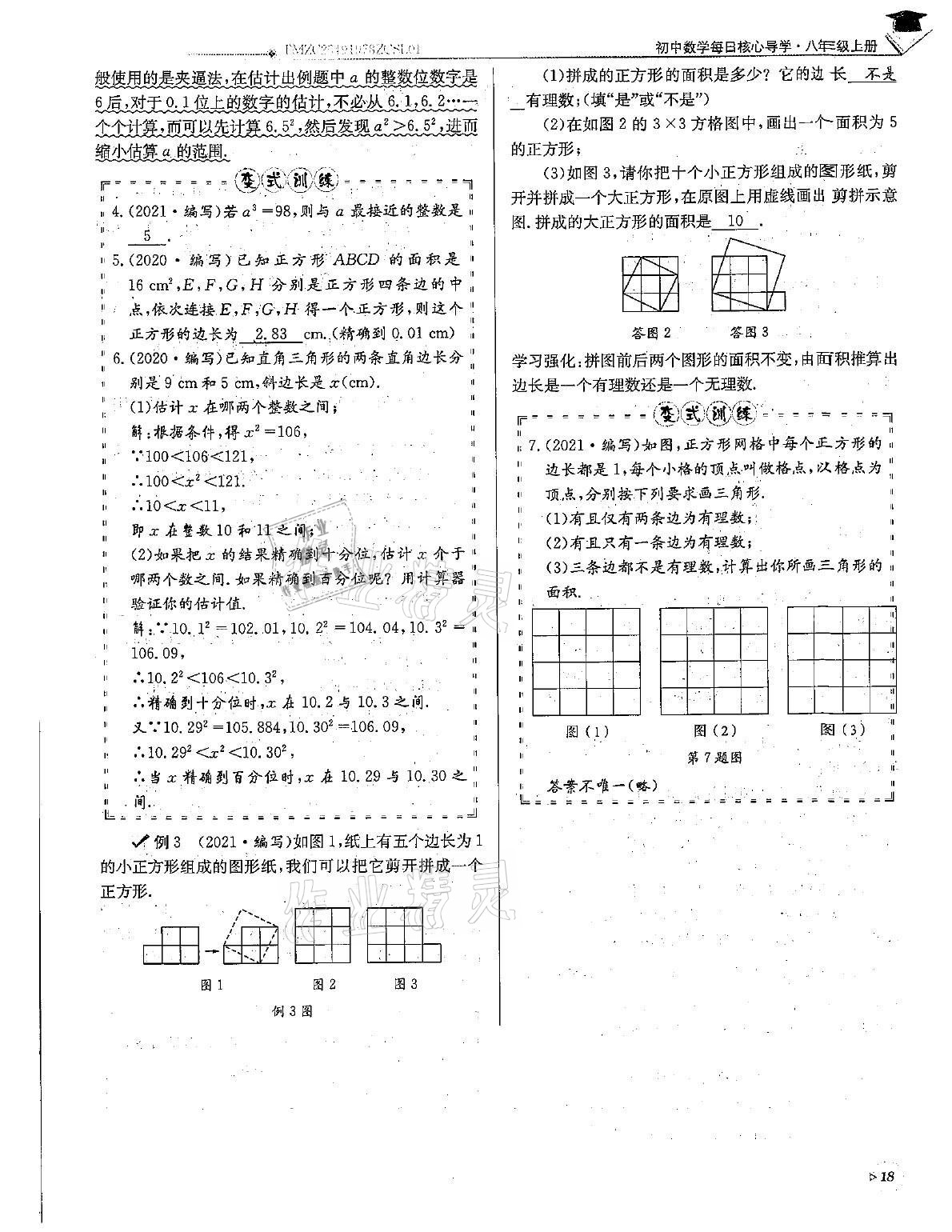 2021年初中数学每日核心导学八年级上册北师大版 第18页