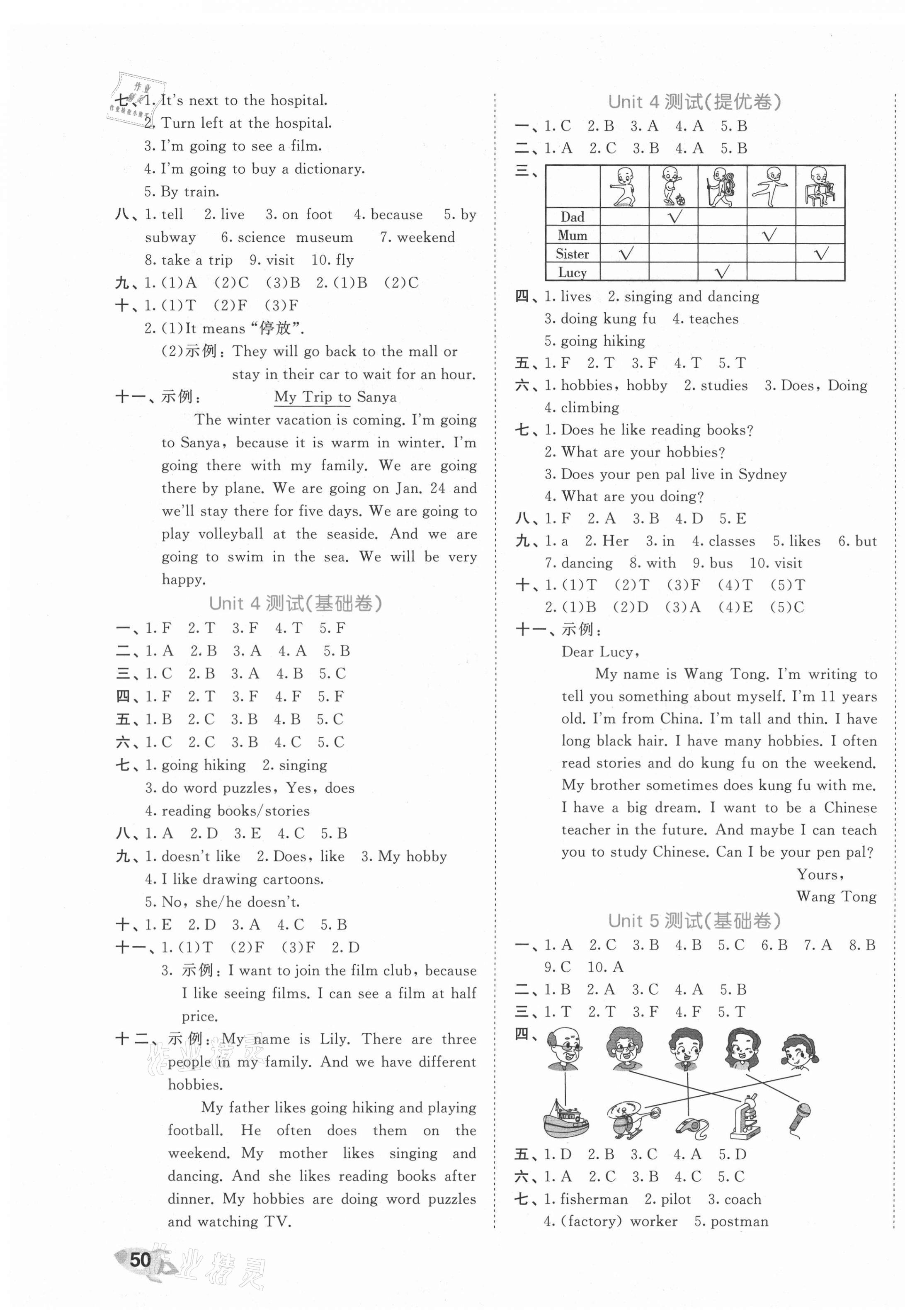 2021年53全優(yōu)卷六年級英語上冊人教版 第3頁