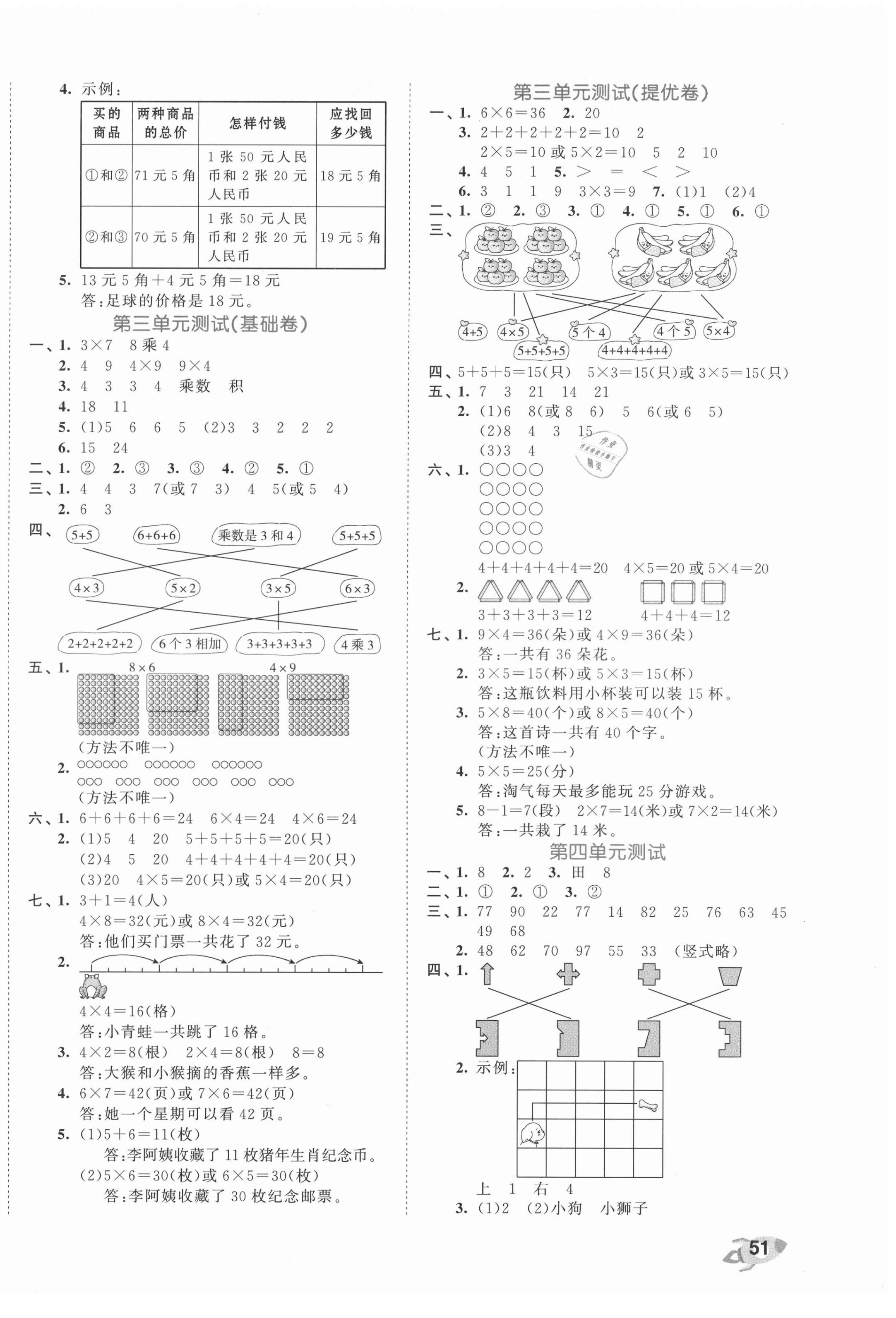 2021年53全優(yōu)卷二年級數(shù)學(xué)上冊北師大版 第2頁