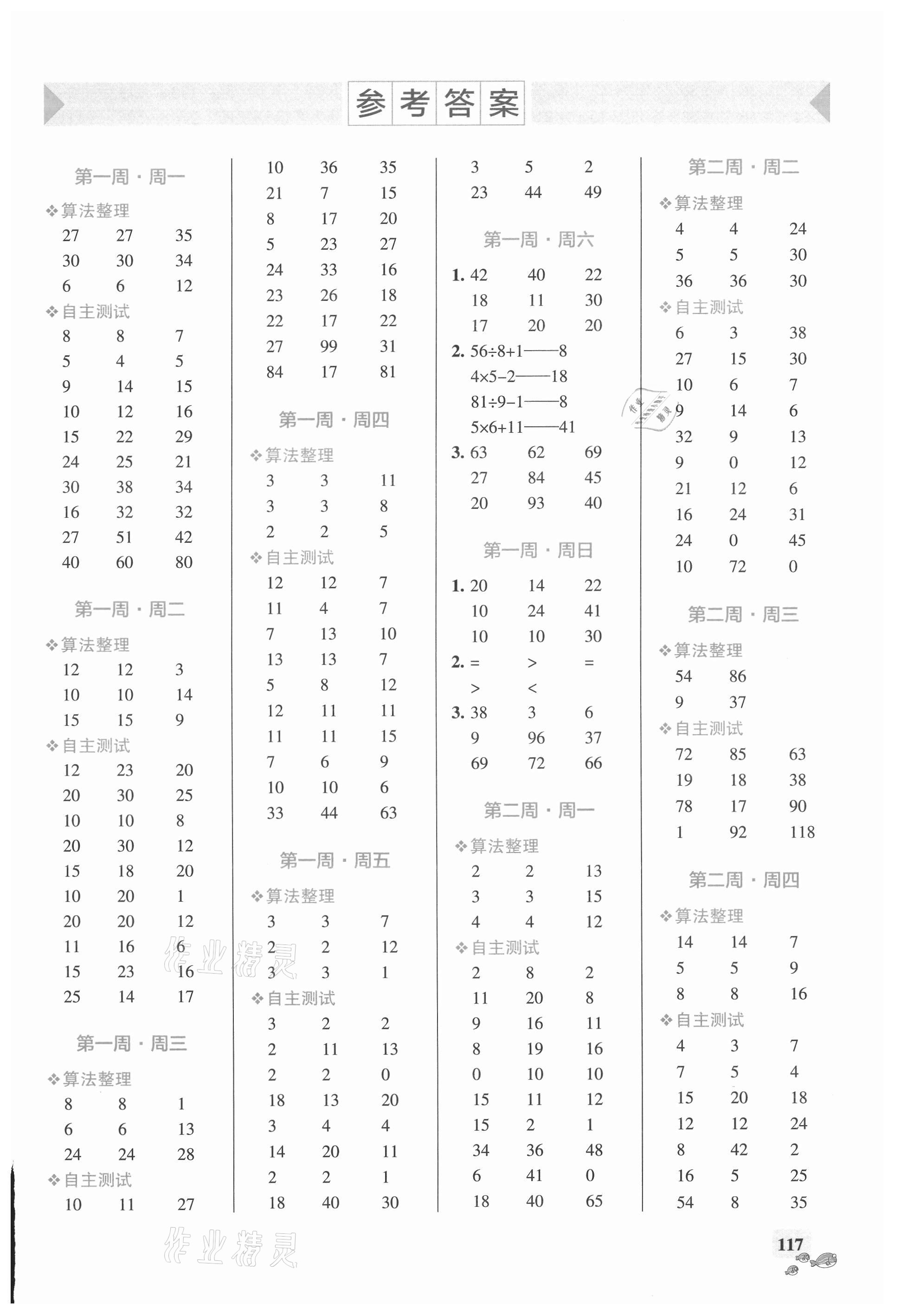 2021年小學(xué)學(xué)霸天天計(jì)算三年級(jí)數(shù)學(xué)上冊(cè)北師大版 第1頁