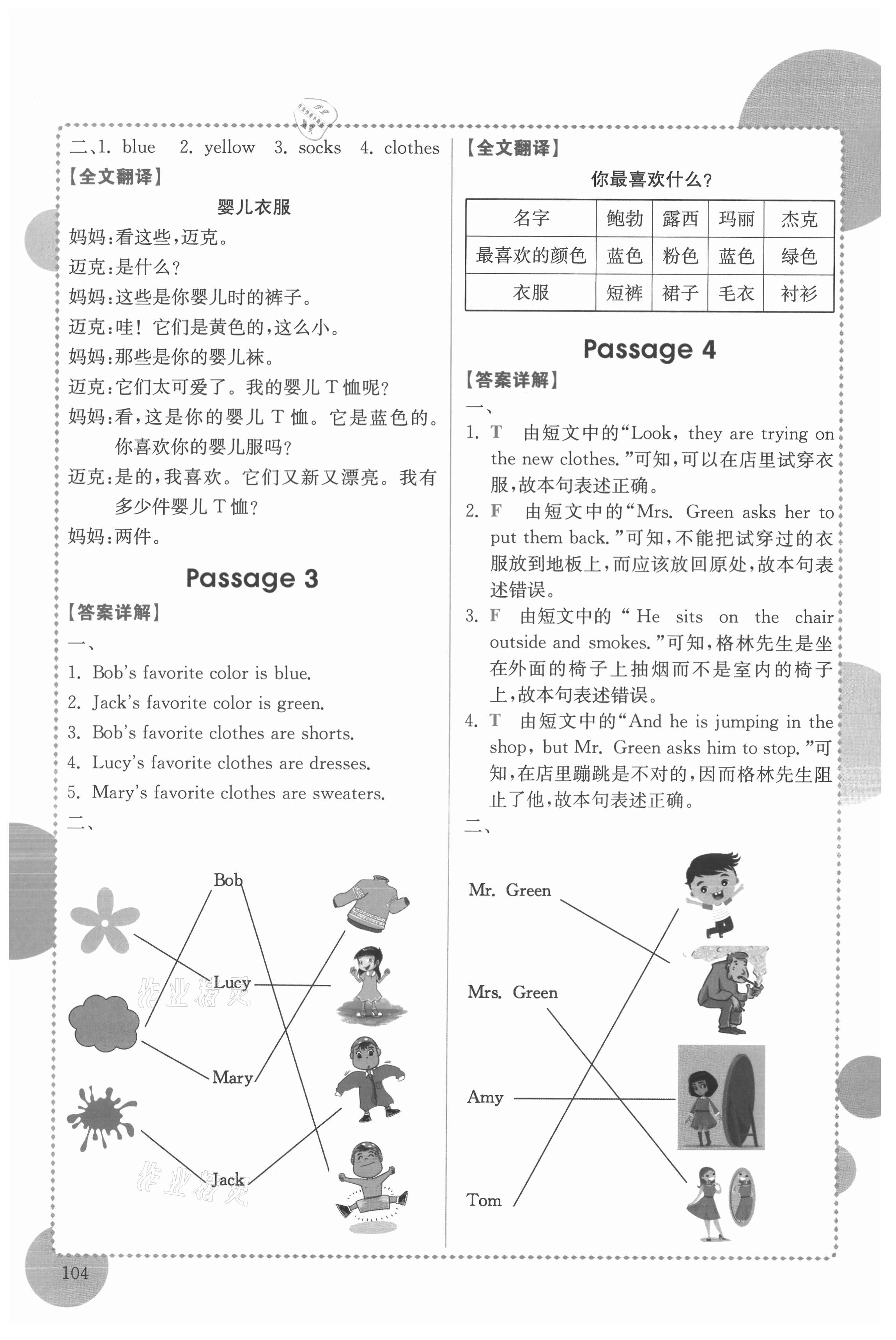 2021年小學英語閱讀真題專項訓練108篇四年級廣東專版 第10頁