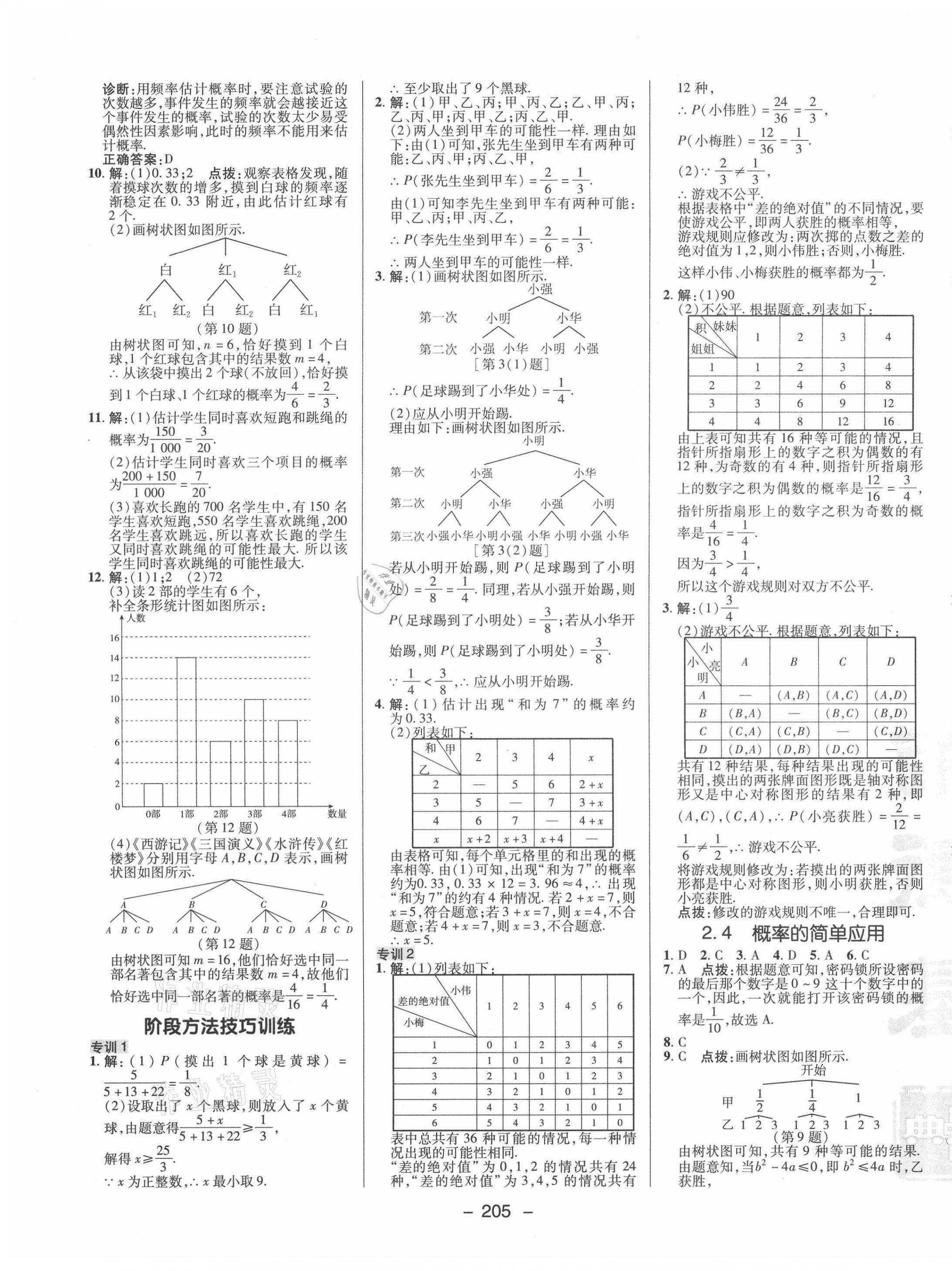 2021年綜合應(yīng)用創(chuàng)新題典中點(diǎn)九年級(jí)數(shù)學(xué)全一冊(cè)浙教版 參考答案第13頁