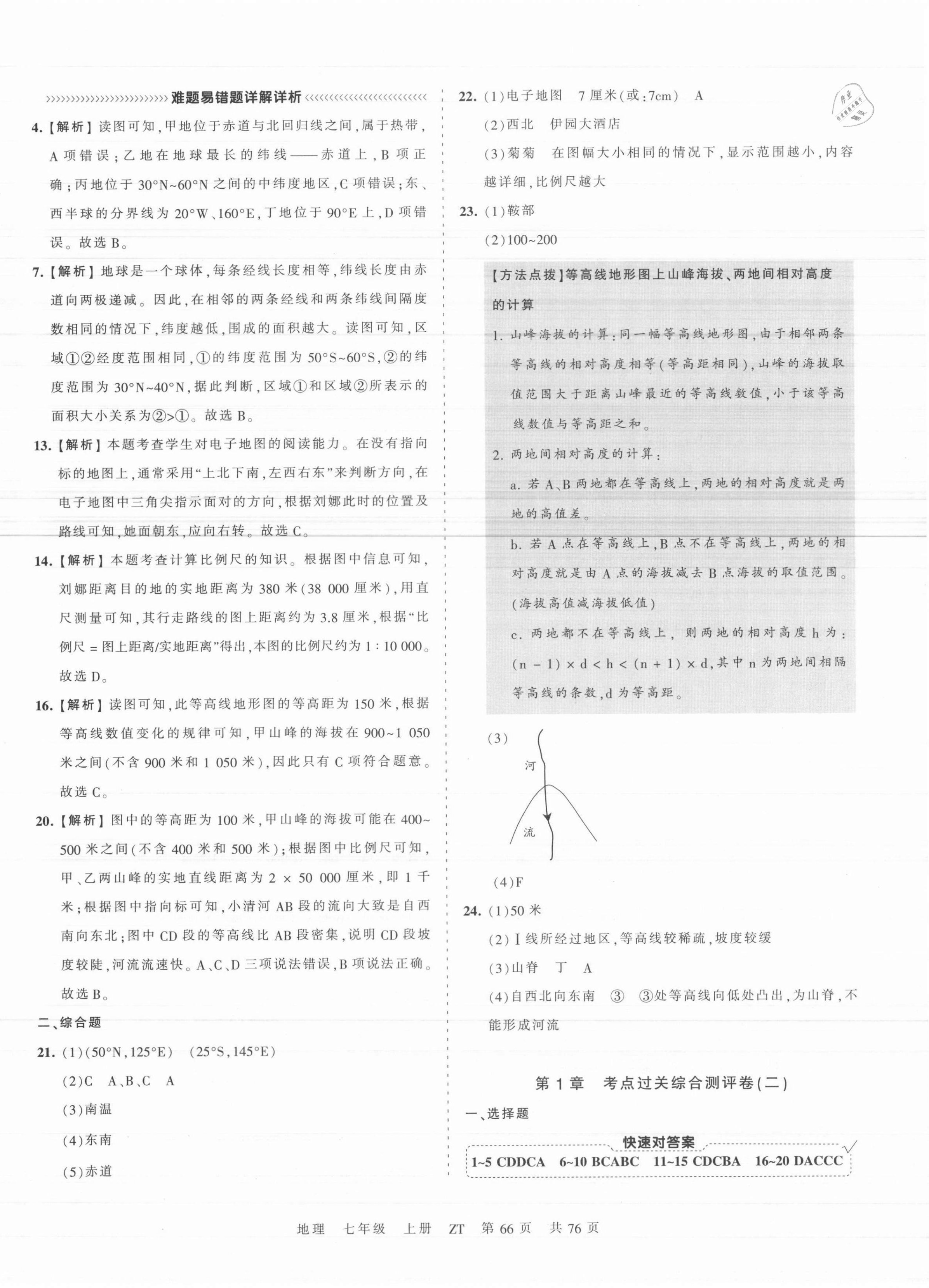 2021年王朝霞考點(diǎn)梳理時(shí)習(xí)卷七年級(jí)地理上冊中圖版 第2頁