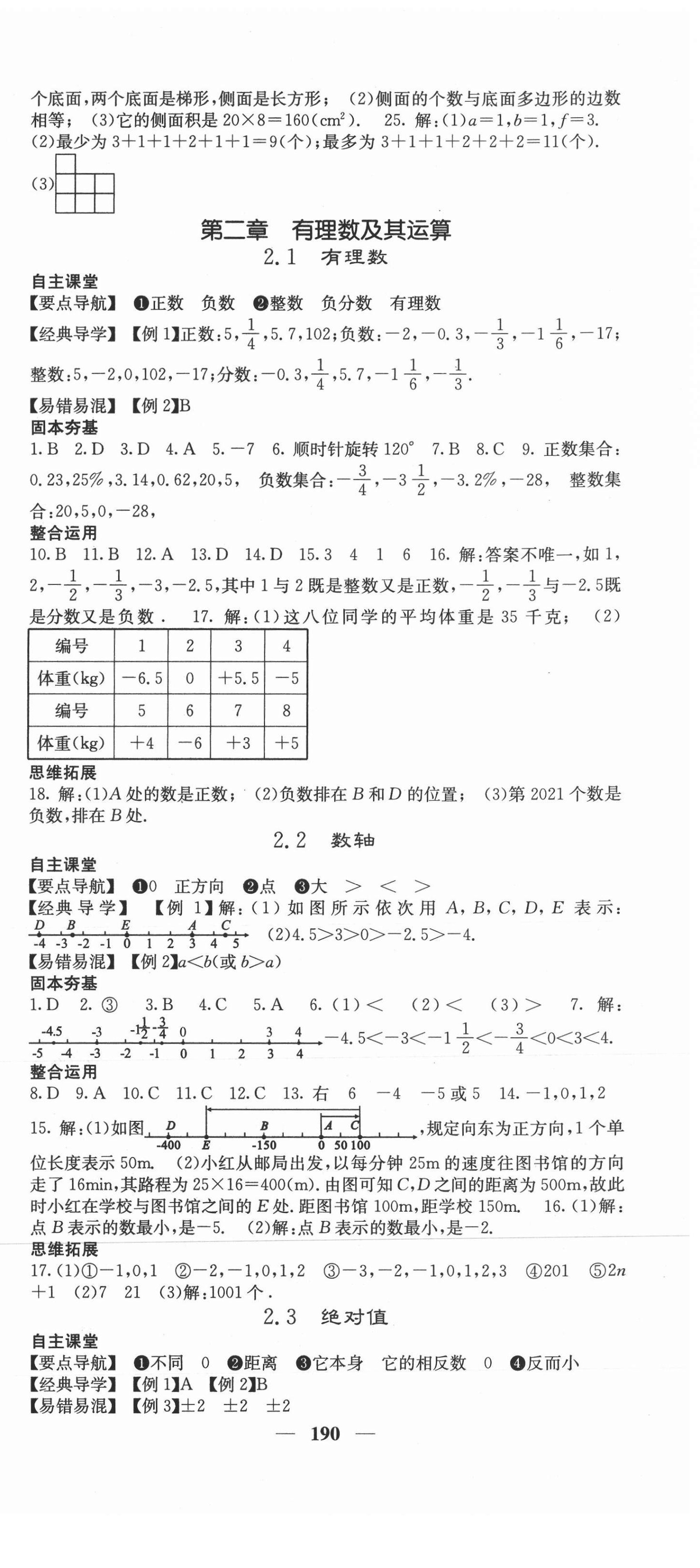 2021年課堂點睛七年級數(shù)學(xué)上冊北師大版 第3頁