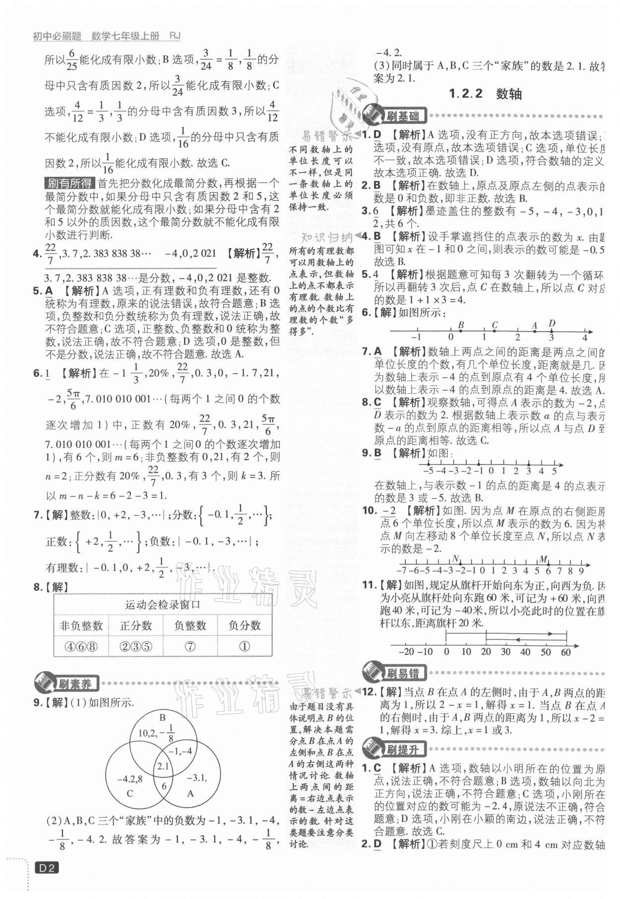 2021年初中必刷題七年級數(shù)學上冊人教版 第2頁