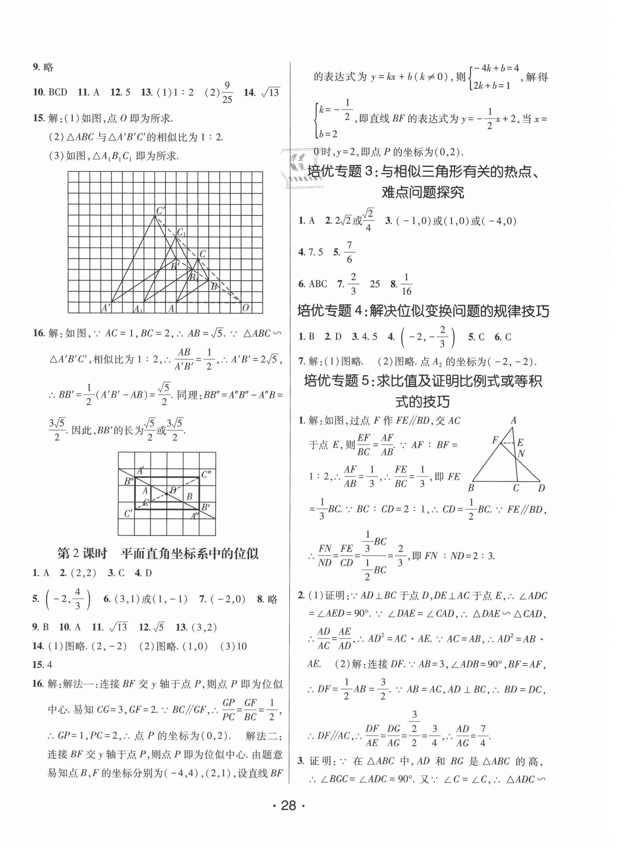 2021年同行學(xué)案學(xué)練測九年級數(shù)學(xué)上冊青島版 第4頁