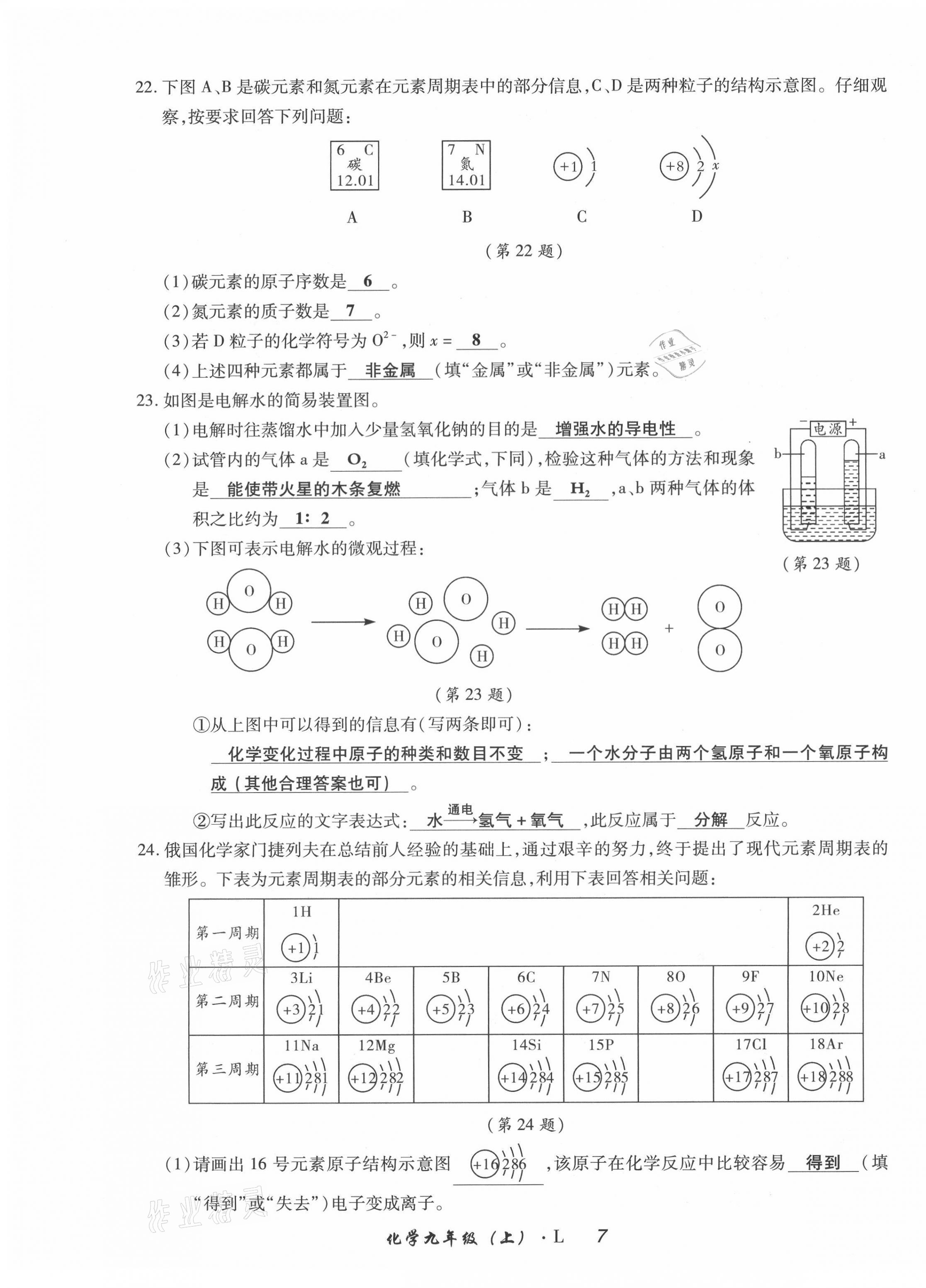 2021年高分突破課時(shí)達(dá)標(biāo)講練測(cè)九年級(jí)化學(xué)上冊(cè)魯教版 第7頁(yè)