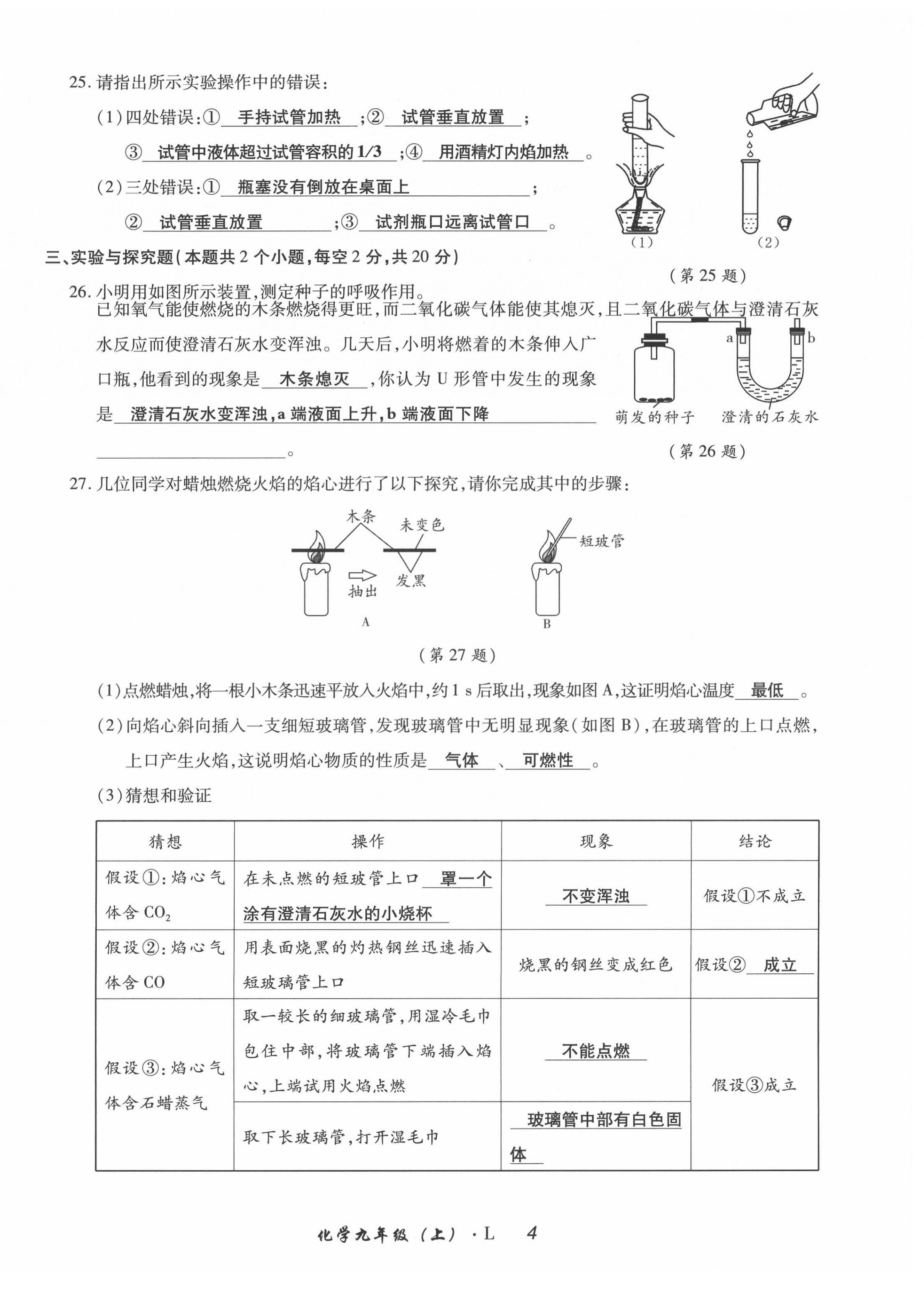 2021年高分突破課時(shí)達(dá)標(biāo)講練測九年級化學(xué)上冊魯教版 第4頁